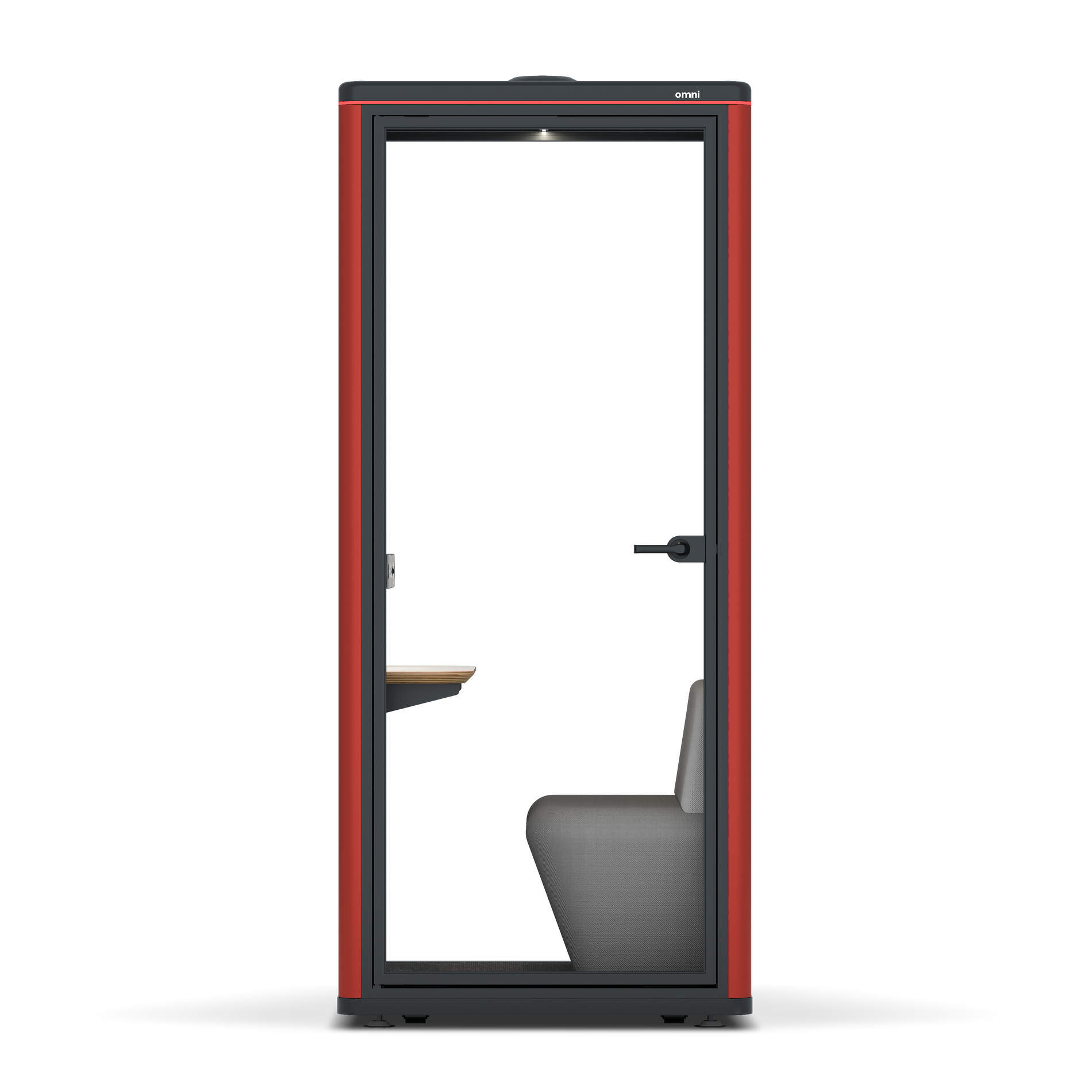 Omni OneCompact Sit-down / RAL Tomato Red / Dark Grey Pet Board