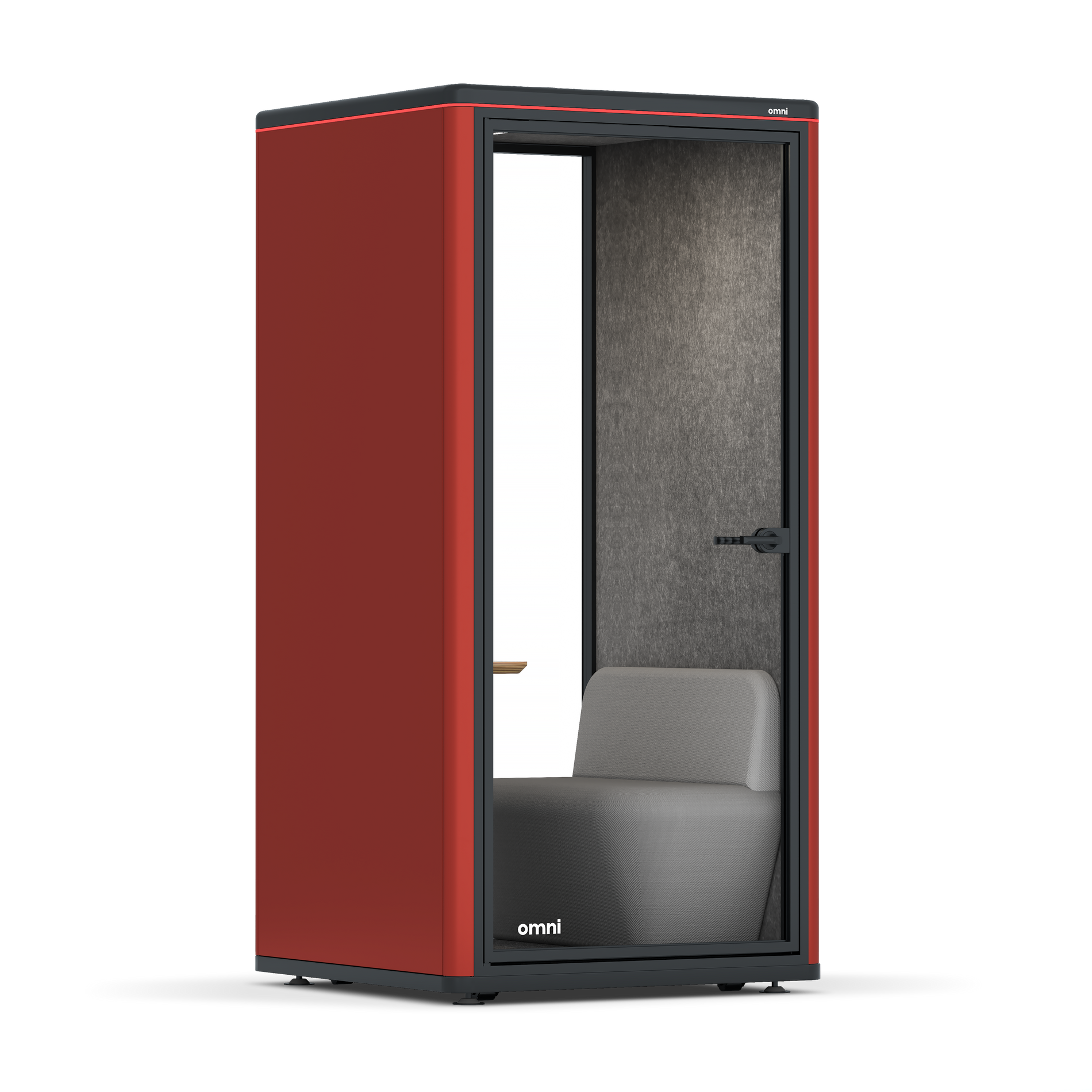 Omni One PlusPlus Sit-down / RAL Tomato Red / Dark Grey Pet Board
