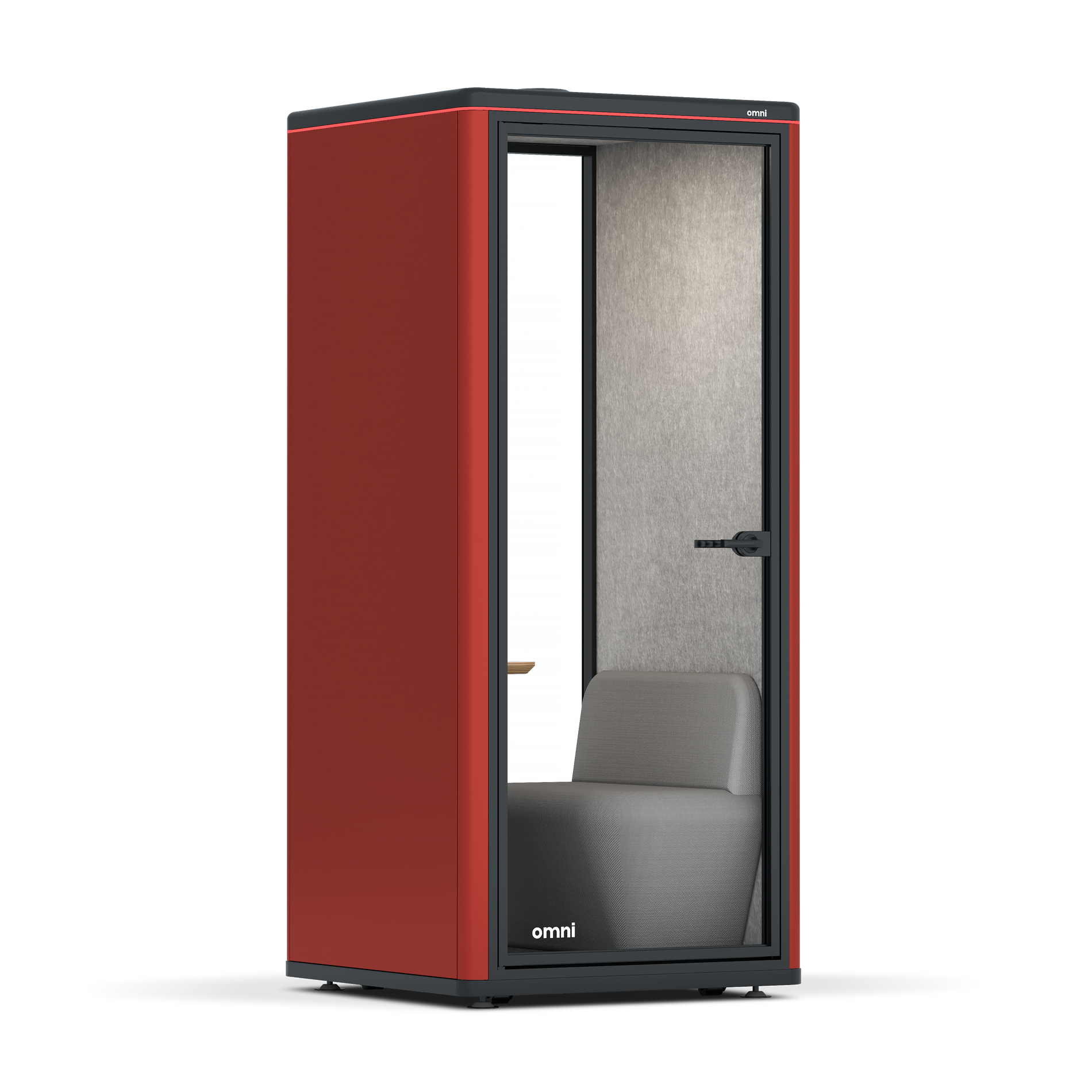 Omni OneCompact Sit-down / RAL Tomato Red / Light Grey Pet Board