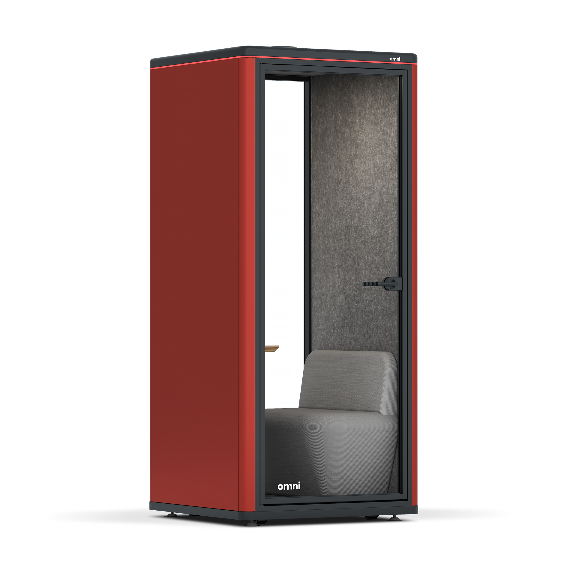 Omni OneCompact Sit-down / RAL Tomato Red / Dark Grey Pet Board
