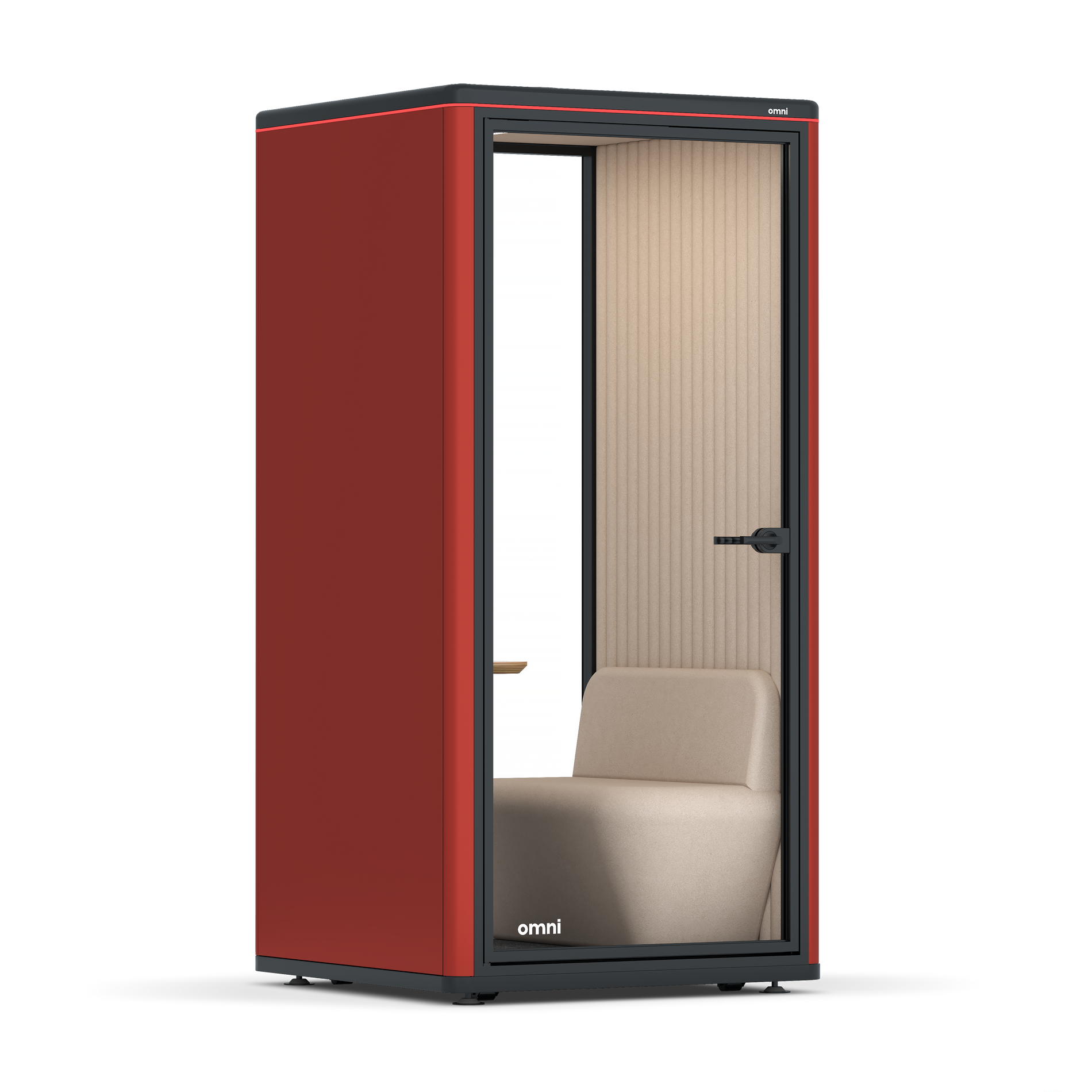 Omni One PlusPlus Sit-down / RAL Tomato Red / Beige Corrugated