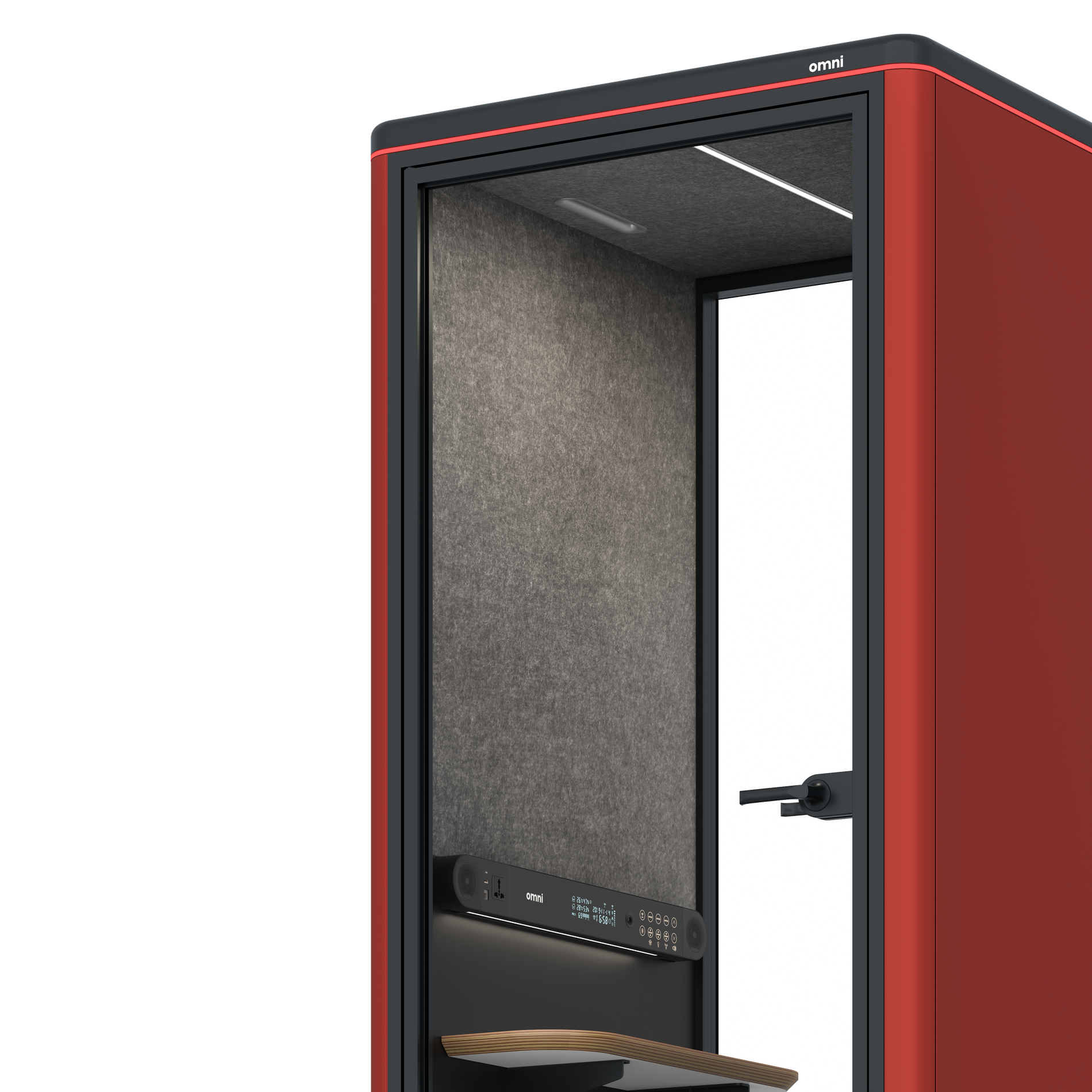 Omni OneCompact Sit-down / RAL Tomato Red / Dark Grey Pet Board
