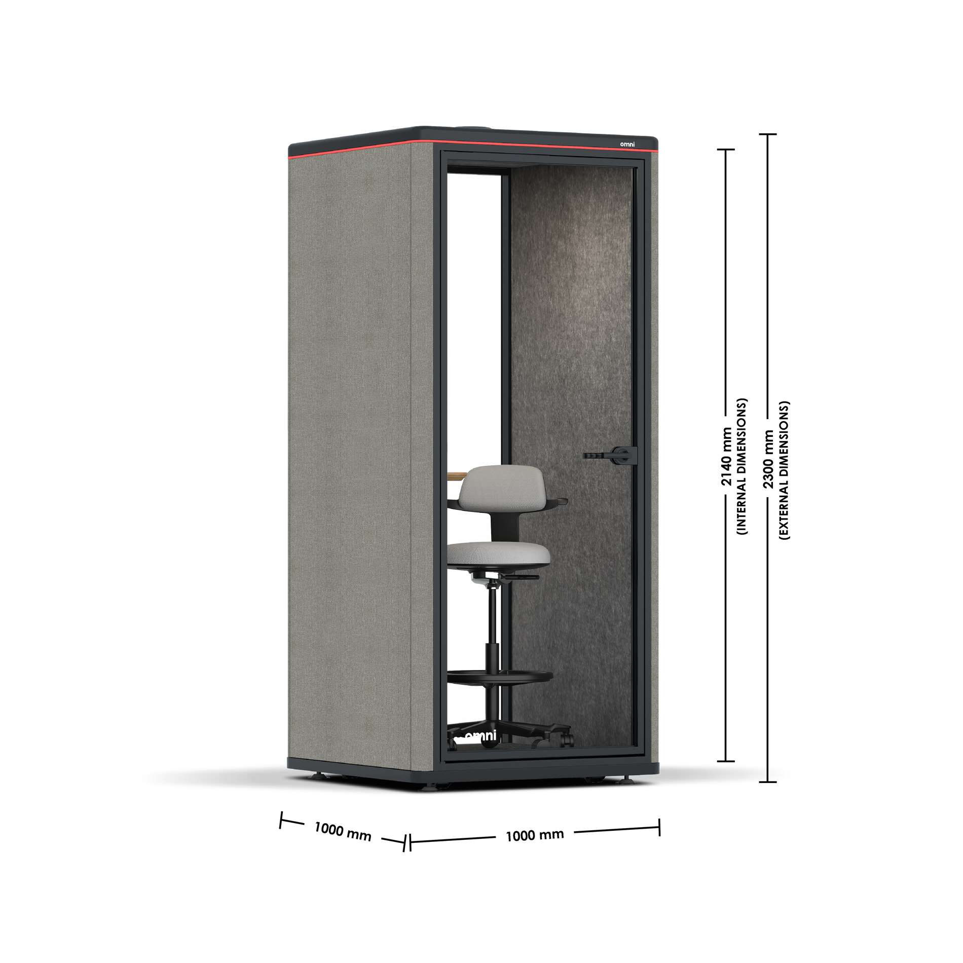 Omni OneAdjustable Device Shelf / Gabriel Medley Deep Rouge / Light Grey Pet Board