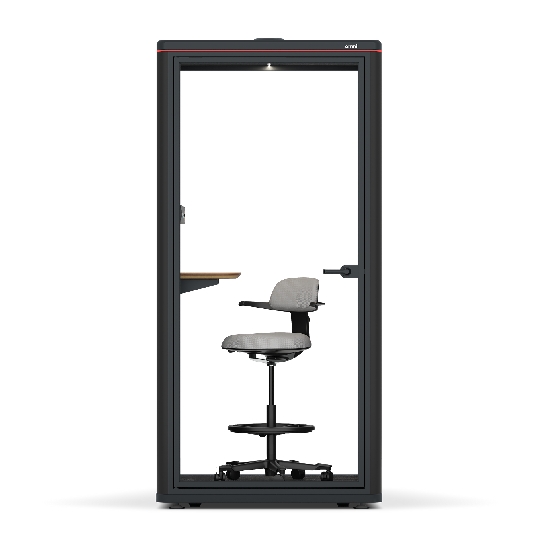 Omni One PlusAdjustable Device Shelf / RAL Black / Dark Grey Pet Board