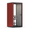 Omni One Plus Static Device Shelf RAL Tomato Red Grey Corrugated View 02