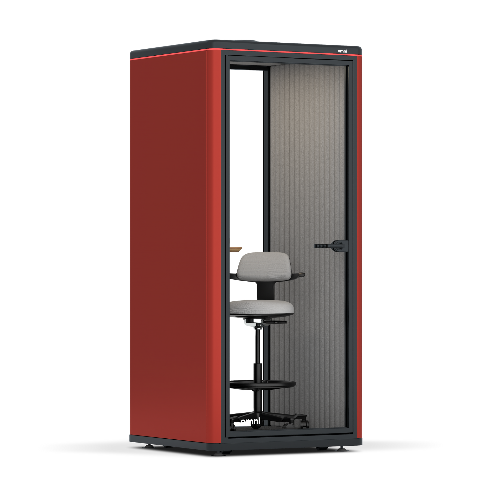 Omni OneAdjustable Device Shelf / RAL Tomato Red / #a49f98