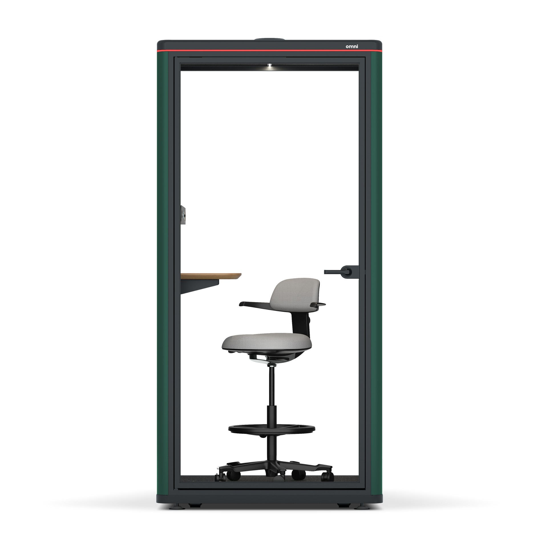 Omni One PlusAdjustable Device Shelf / RAL Moss Green / #a49f98