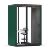 Omni Two Electrical Work Station RAL Moss Green Dark Grey Pet Board View 02
