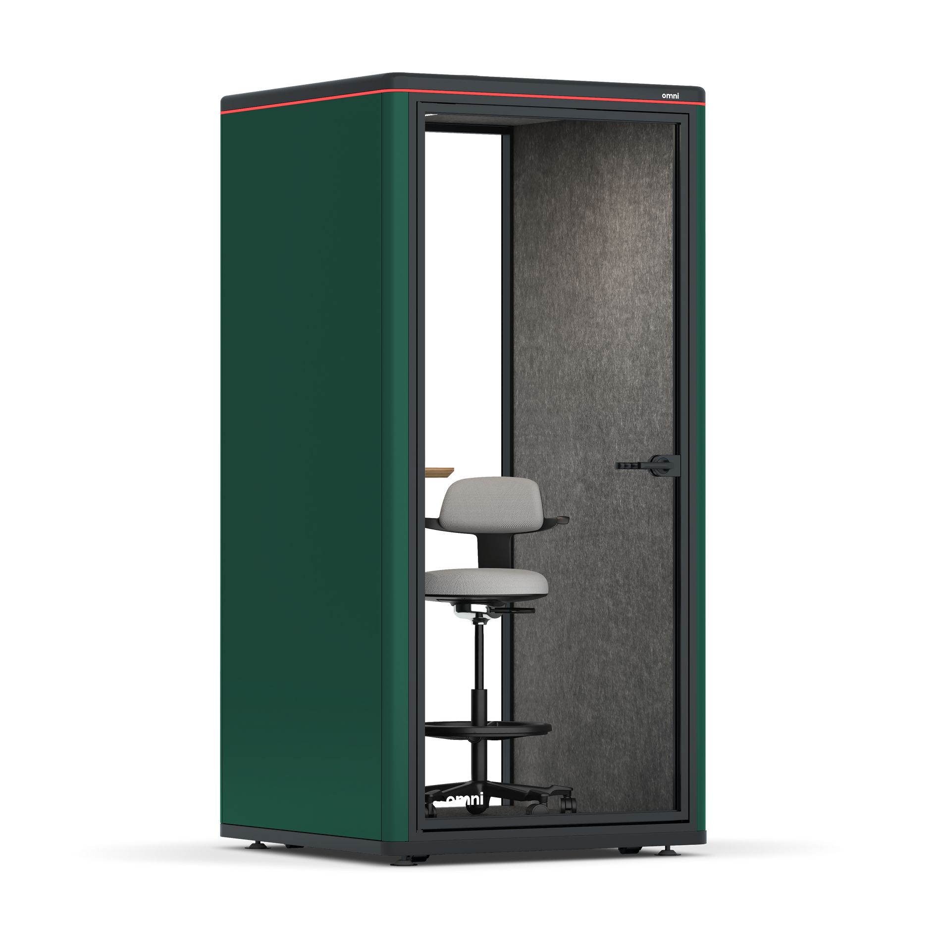 Omni One PlusAdjustable Device Shelf / RAL Moss Green / #a49f98