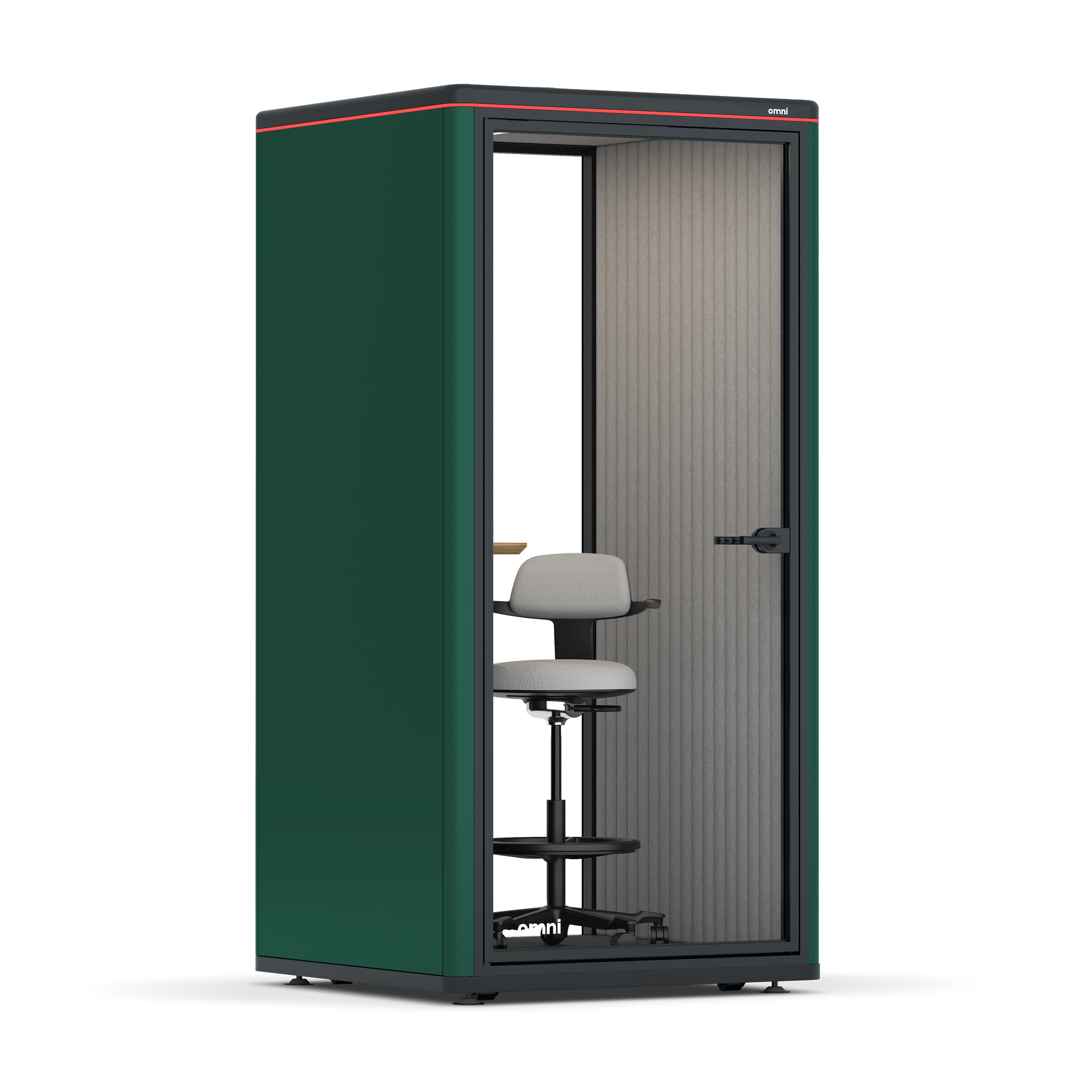 Omni One PlusAdjustable Device Shelf / RAL Moss Green / #6d6c69