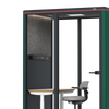 Omni Two Electrical Work Station RAL Moss Green Dark Grey Pet Board View 05