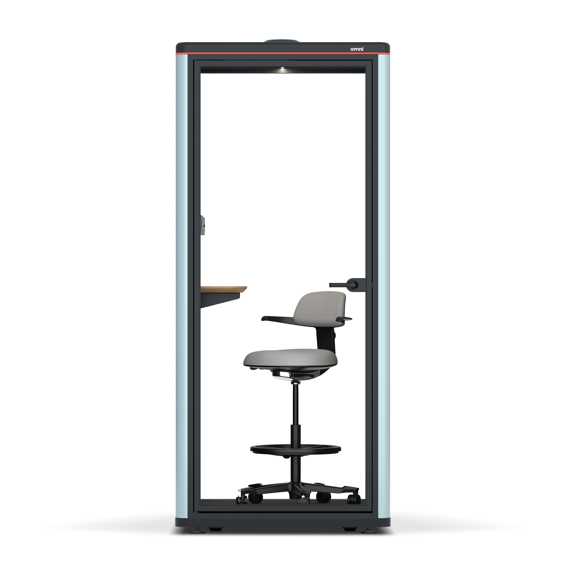 Omni OneAdjustable Device Shelf / RAL Grey Blue / #615f5d