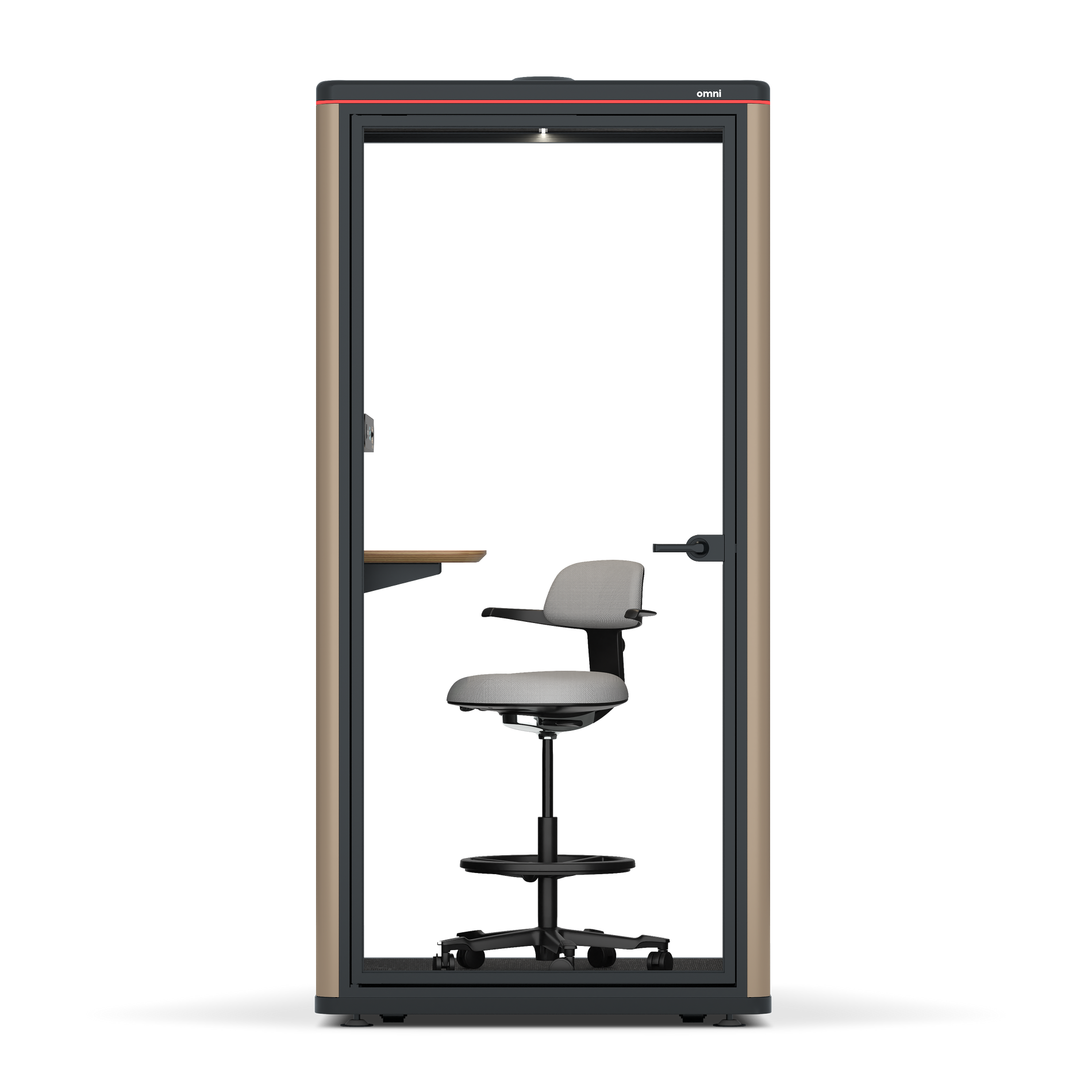 Omni One PlusAdjustable Device Shelf / RAL Grey Beige / #a49f98
