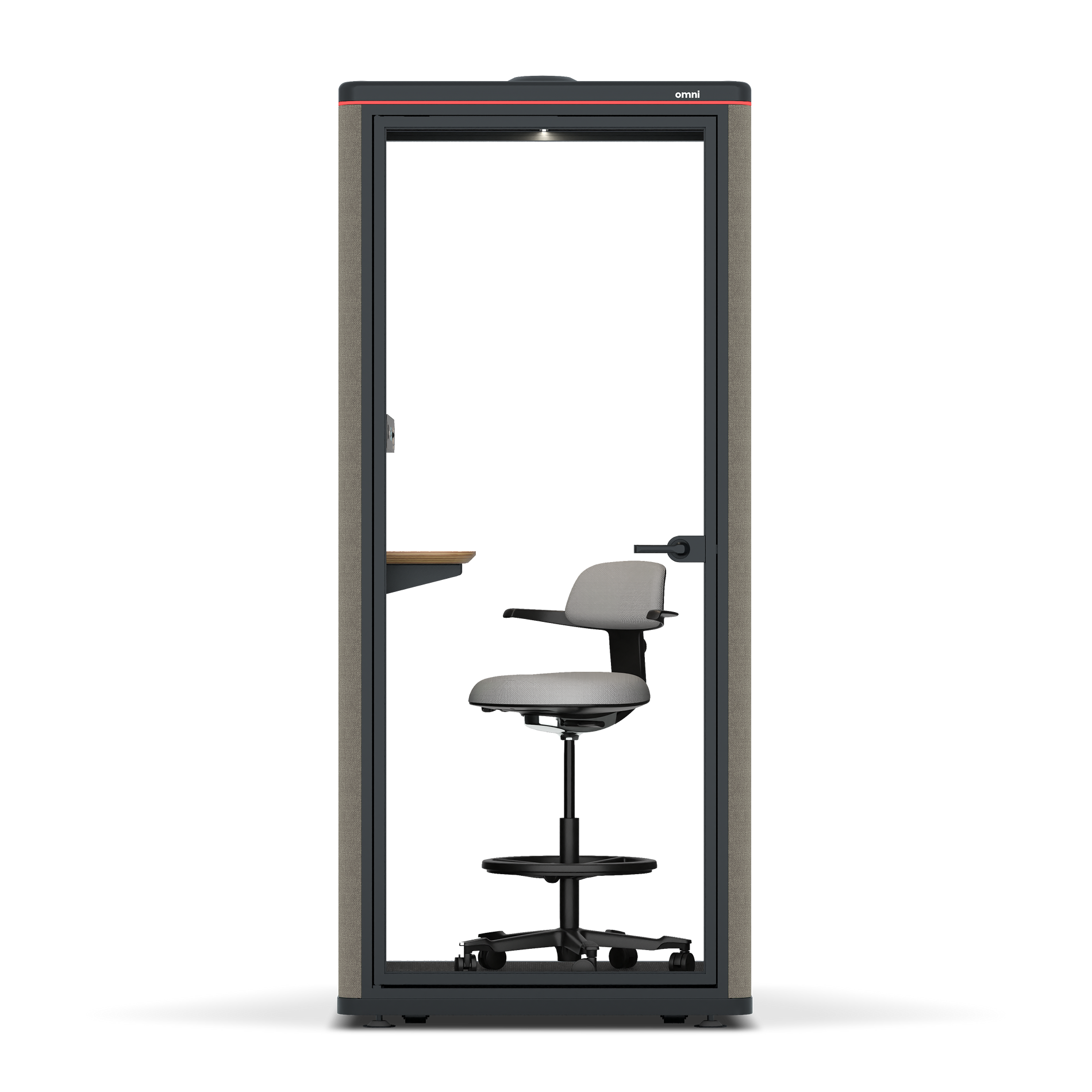Omni OneAdjustable Device Shelf / Gabriel Medley Ocean Pebble / #615f5d