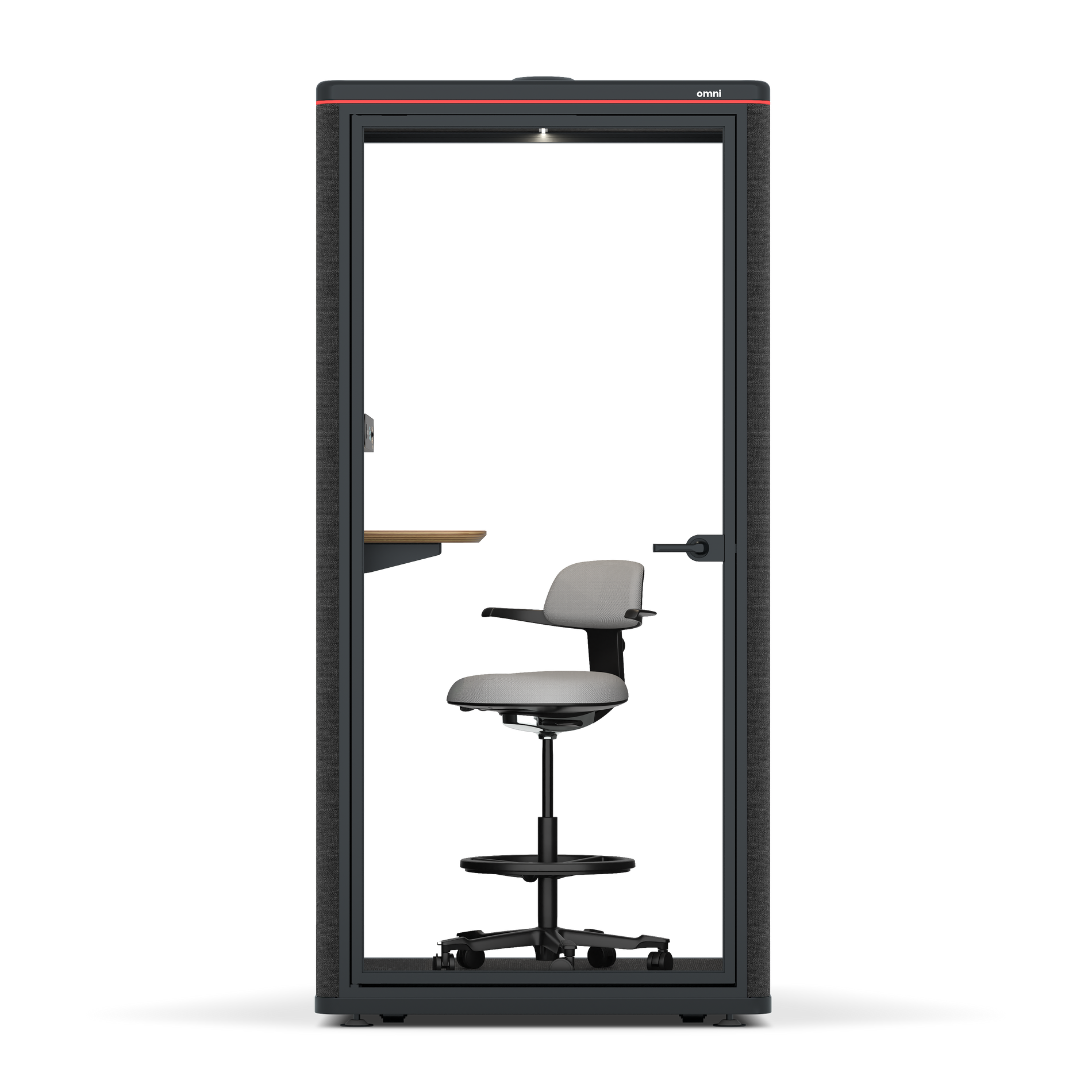 Omni One PlusAdjustable Device Shelf / Gabriel Medley Black / #a49f98