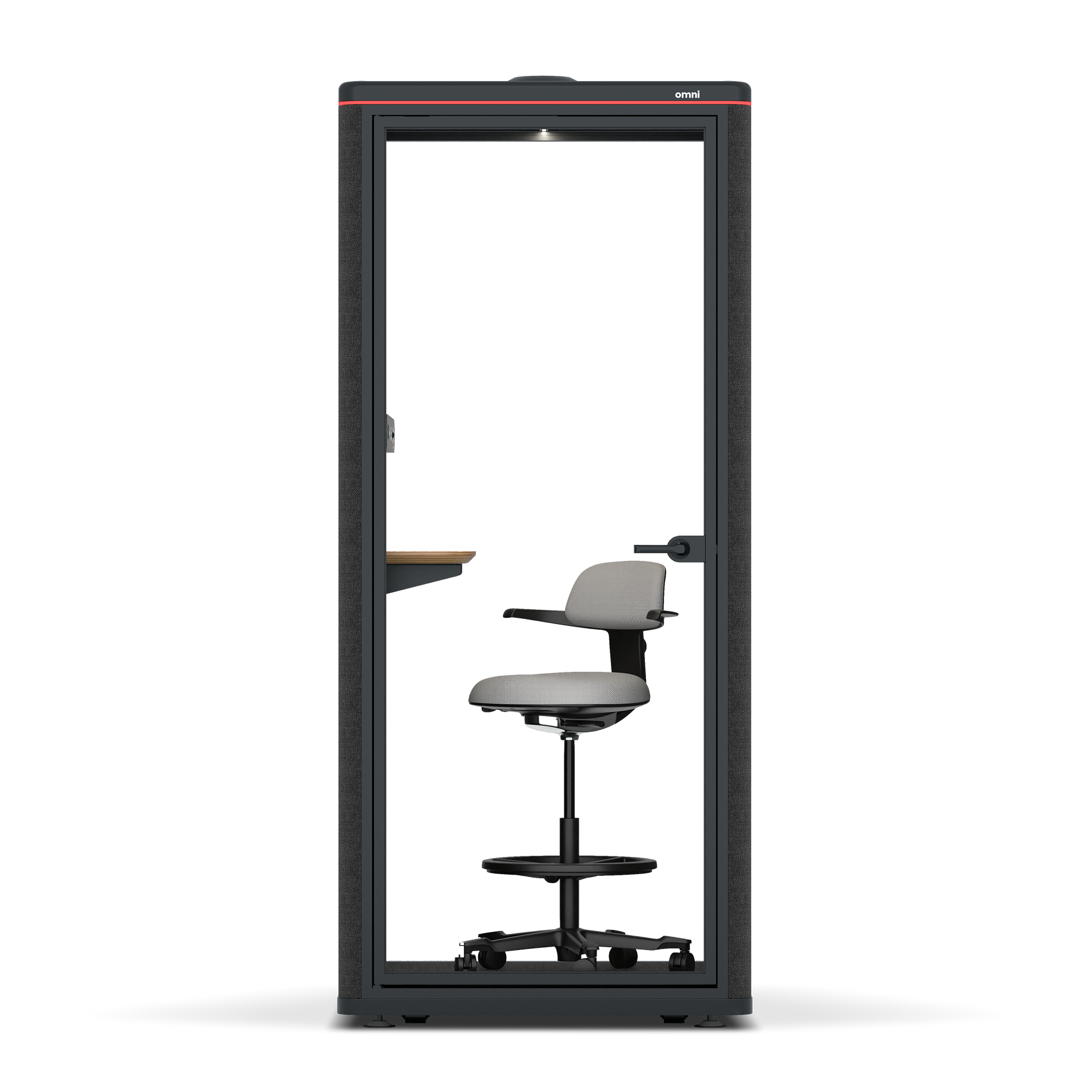 Omni OneAdjustable Device Shelf / Gabriel Medley Black / #a18e7e