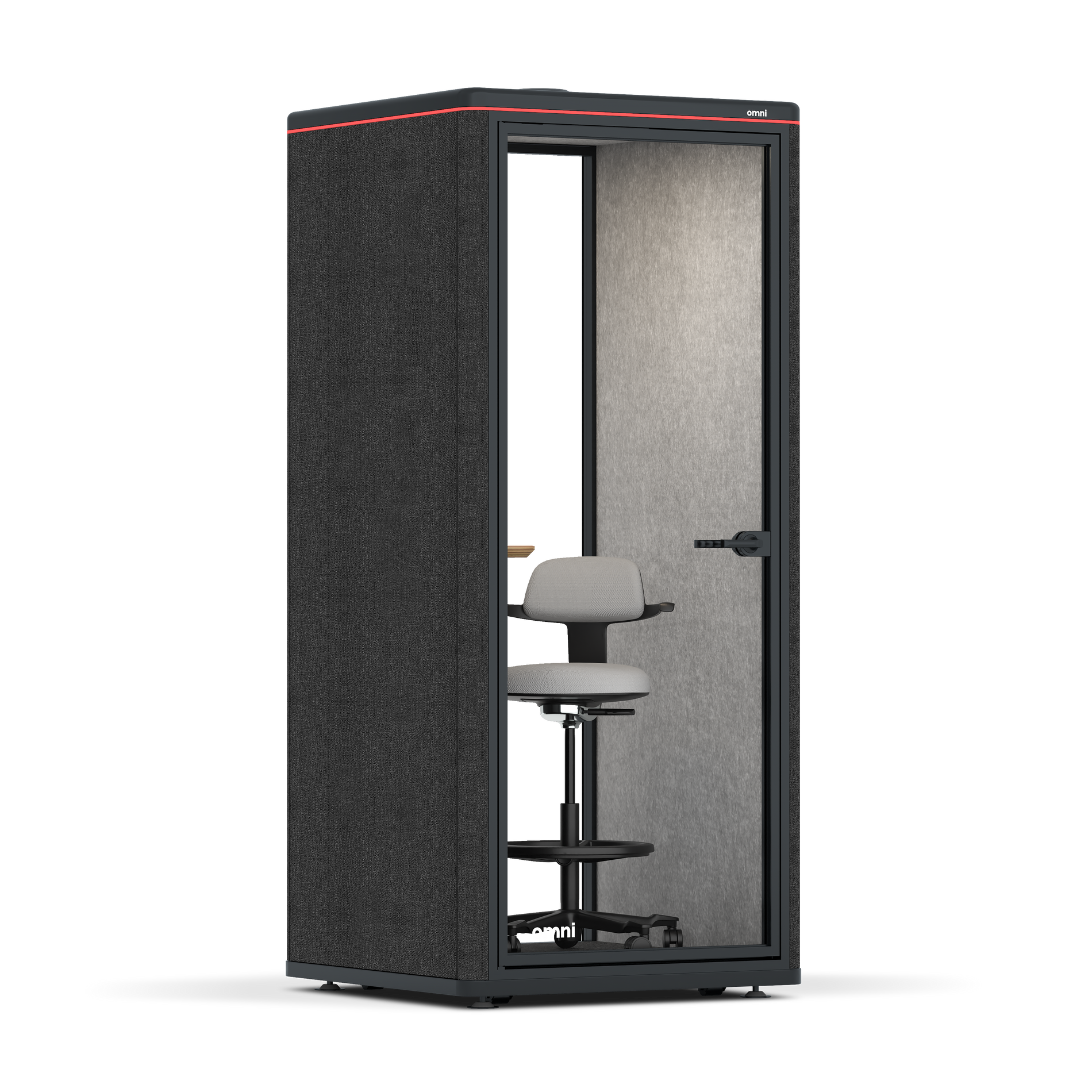 Omni OneAdjustable Device Shelf / Gabriel Medley Black / #6d6c69