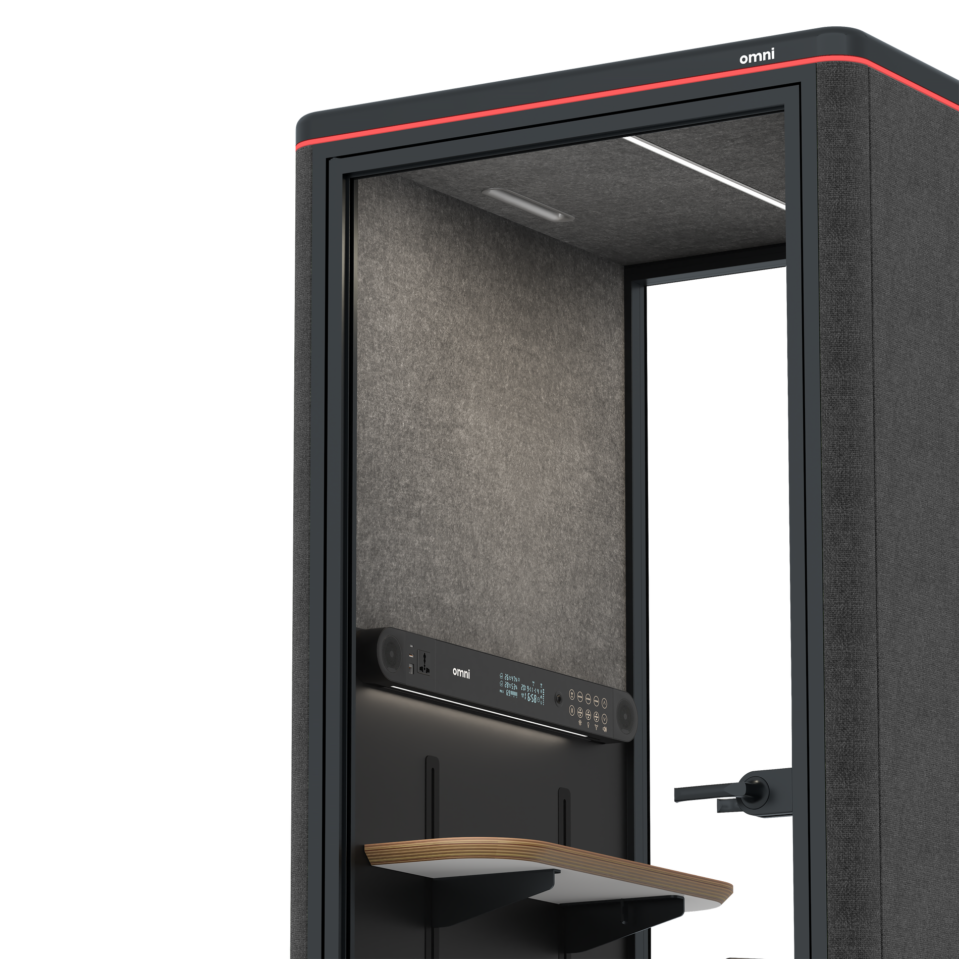 Omni OneAdjustable Device Shelf / Gabriel Medley Black / #615f5d
