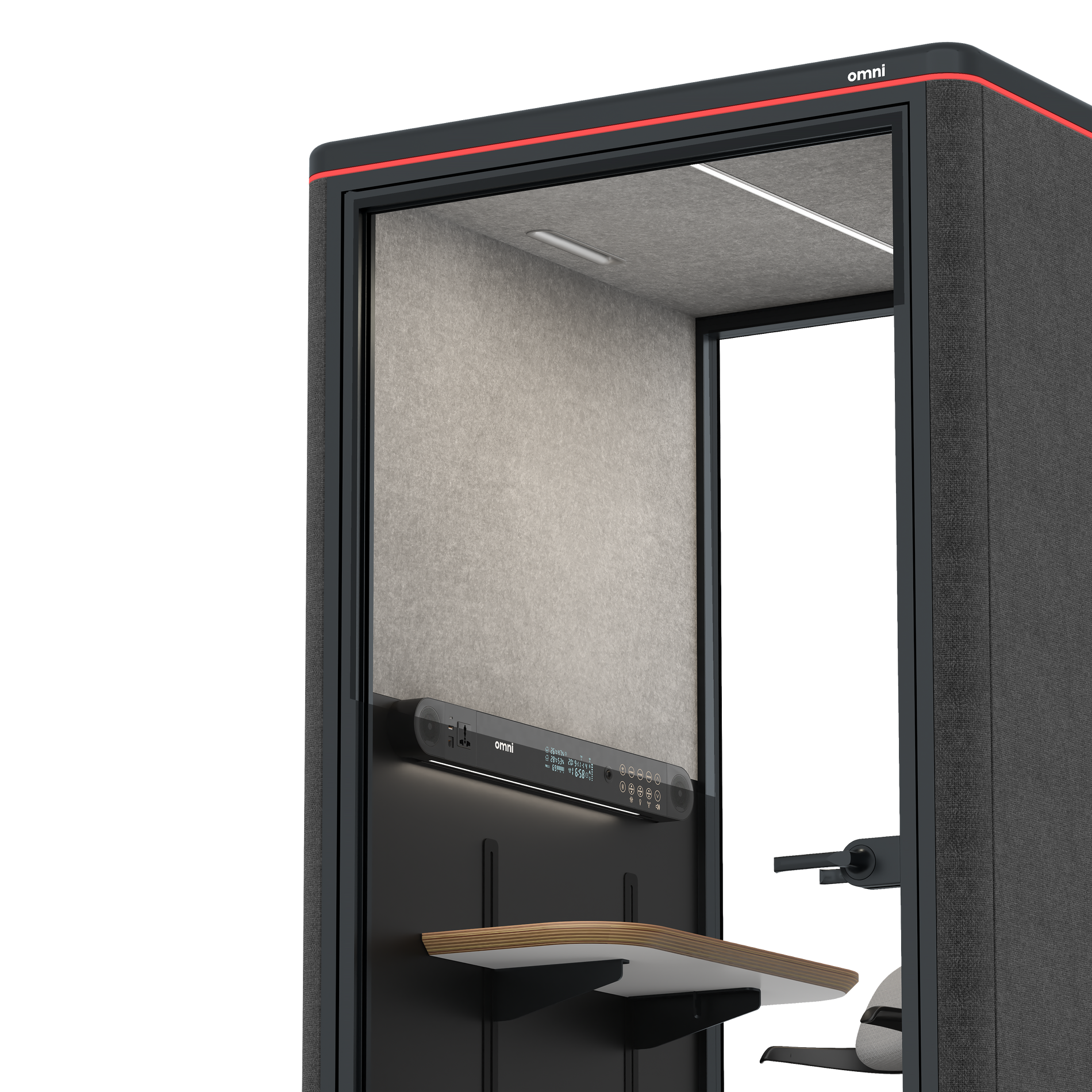 Omni One PlusAdjustable Device Shelf / Gabriel Medley Black / #615f5d