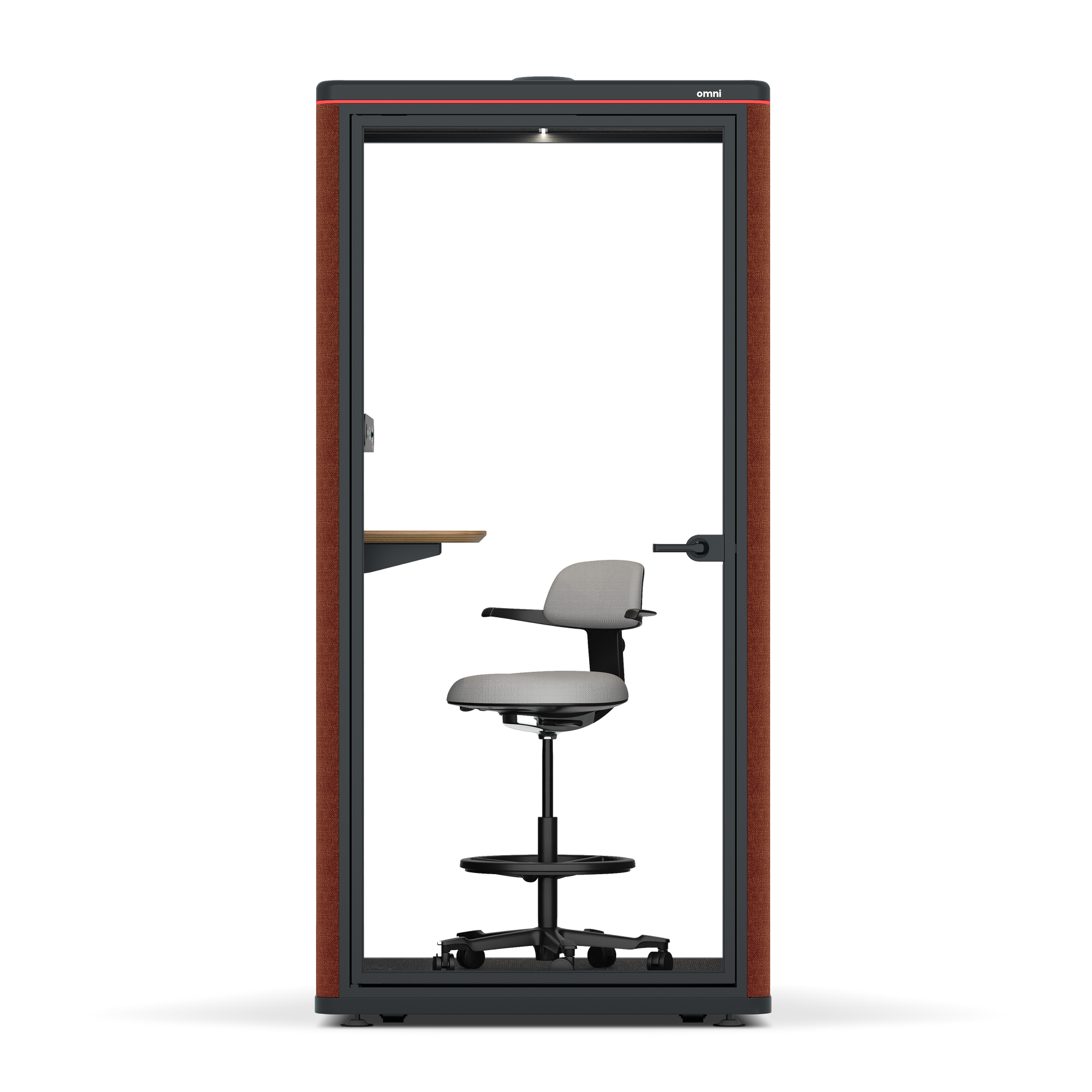 Omni One PlusAdjustable Device Shelf / Gabriel Medley Deep Rouge / #a49f98