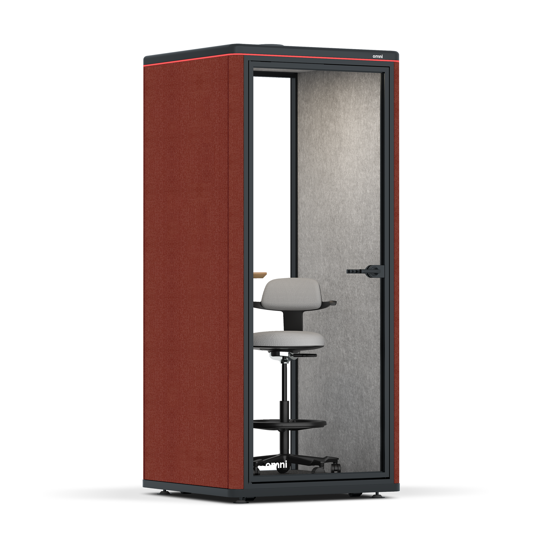 Omni OneAdjustable Device Shelf / Gabriel Medley Deep Rouge / #6d6c69