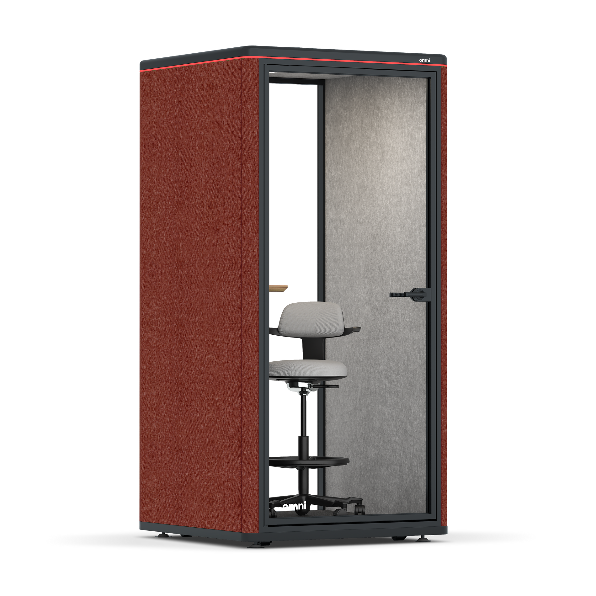 Omni One PlusAdjustable Device Shelf / Gabriel Medley Deep Rouge / #615f5d