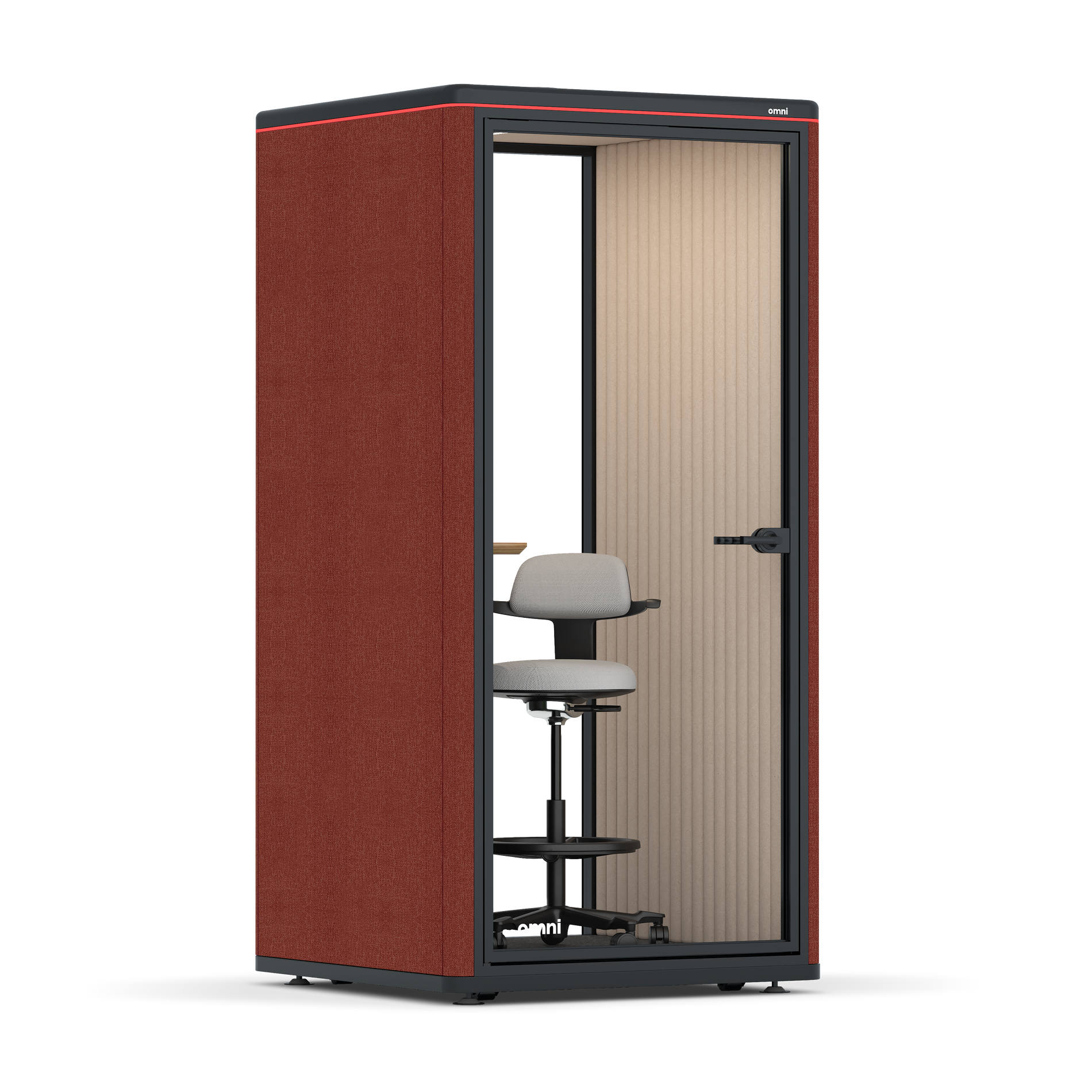 Omni One PlusAdjustable Device Shelf / Gabriel Medley Deep Rouge / #a18e7e