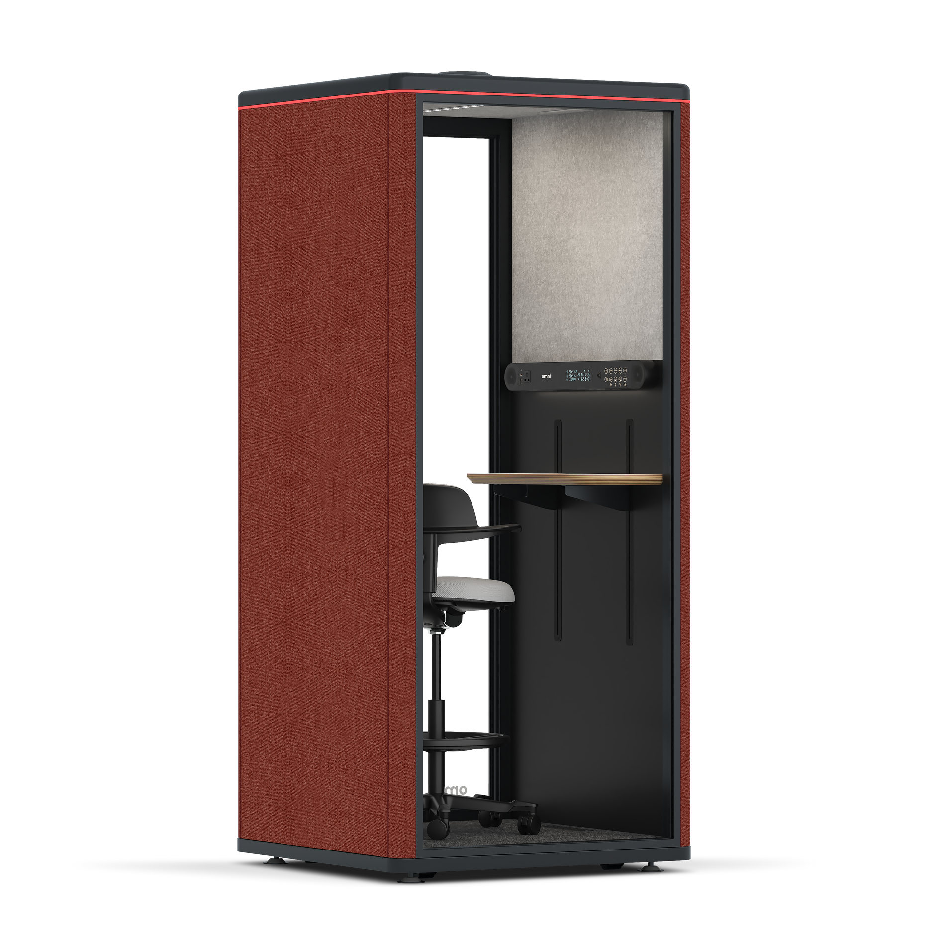 Omni OneAdjustable Device Shelf / Gabriel Medley Deep Rouge / #6d6c69