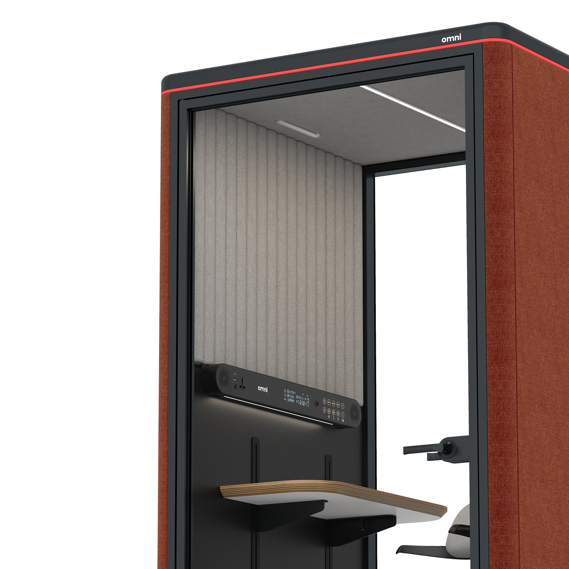 Omni One PlusAdjustable Device Shelf / Gabriel Medley Deep Rouge / #6d6c69