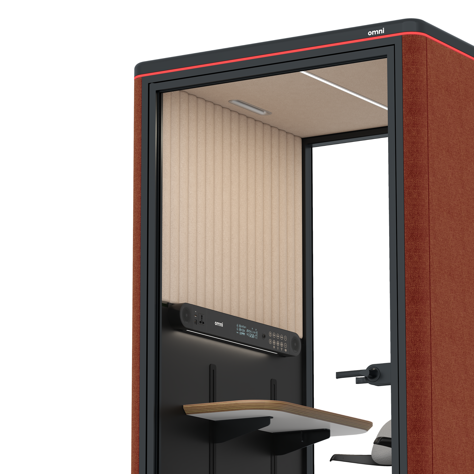 Omni One PlusAdjustable Device Shelf / Gabriel Medley Deep Rouge / #a18e7e