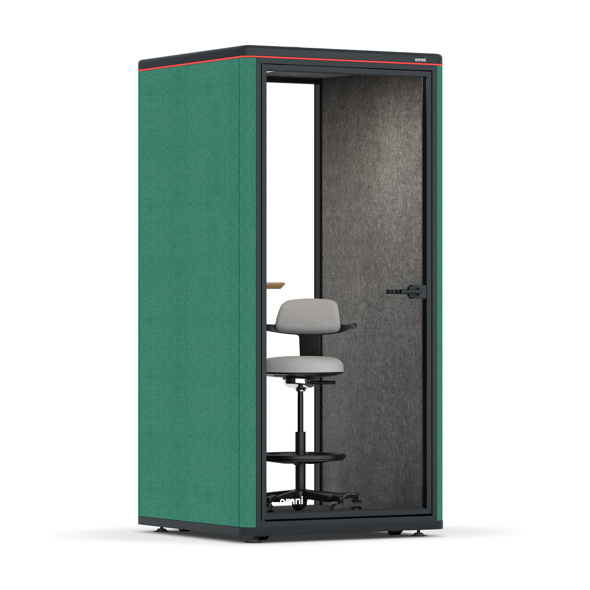 Omni One PlusAdjustable Device Shelf / Gabriel Medley Forest Green / #a49f98