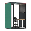 Omni Two Electrical Adjustable Work Station Stool Gabriel Medley Forest Green Dark Grey Pet Board View 03