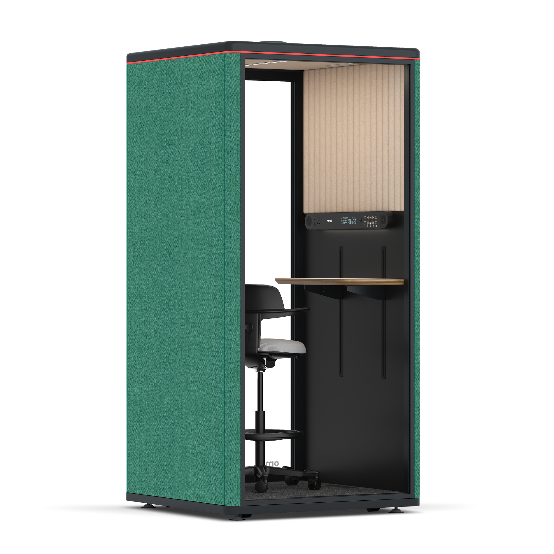 Omni One PlusAdjustable Device Shelf / Gabriel Medley Forest Green / #a18e7e