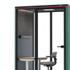 Omni Two Electrical Adjustable Work Station Stool Gabriel Medley Forest Green Dark Grey Pet Board View 05