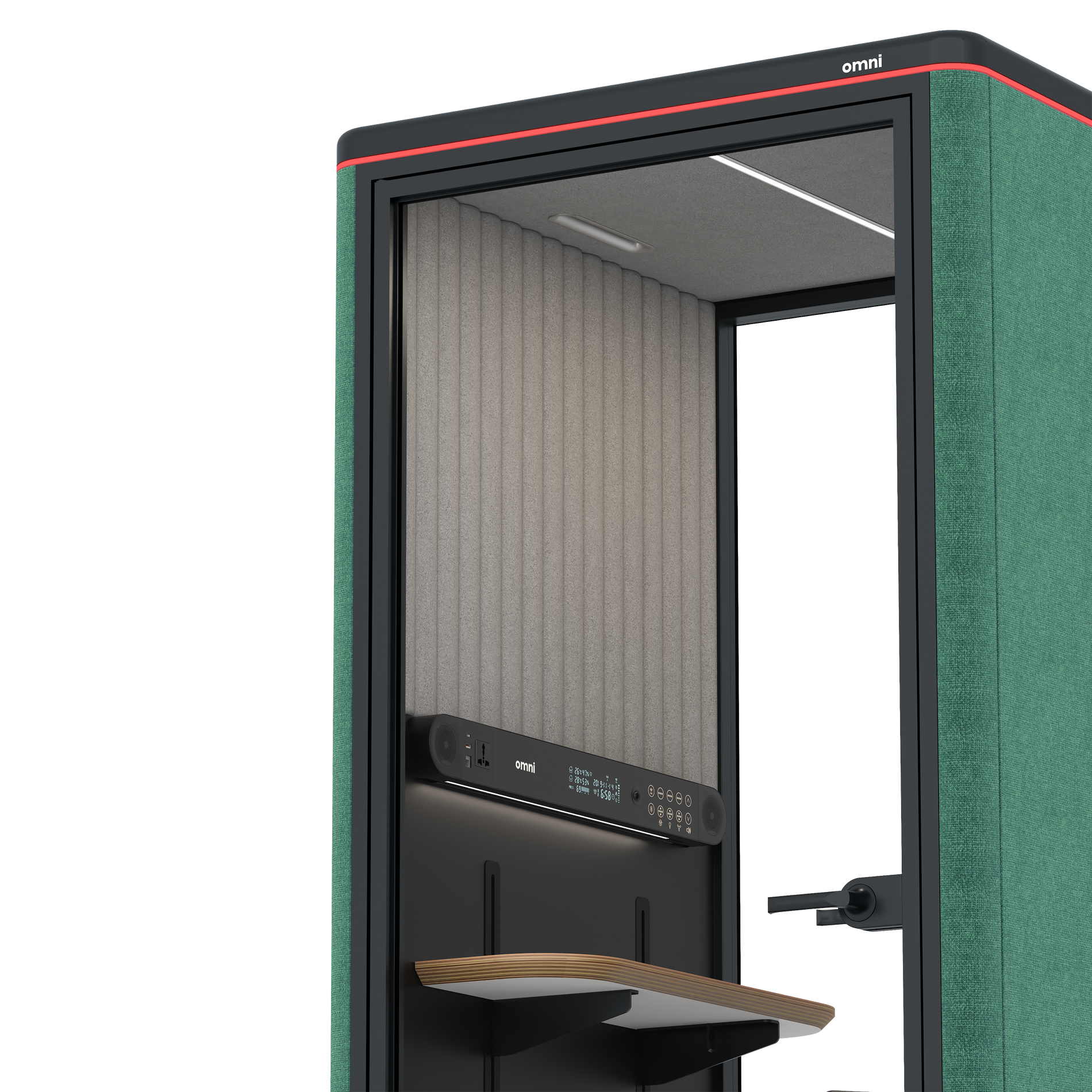 Omni OneAdjustable Device Shelf / Gabriel Medley Forest Green / #a49f98