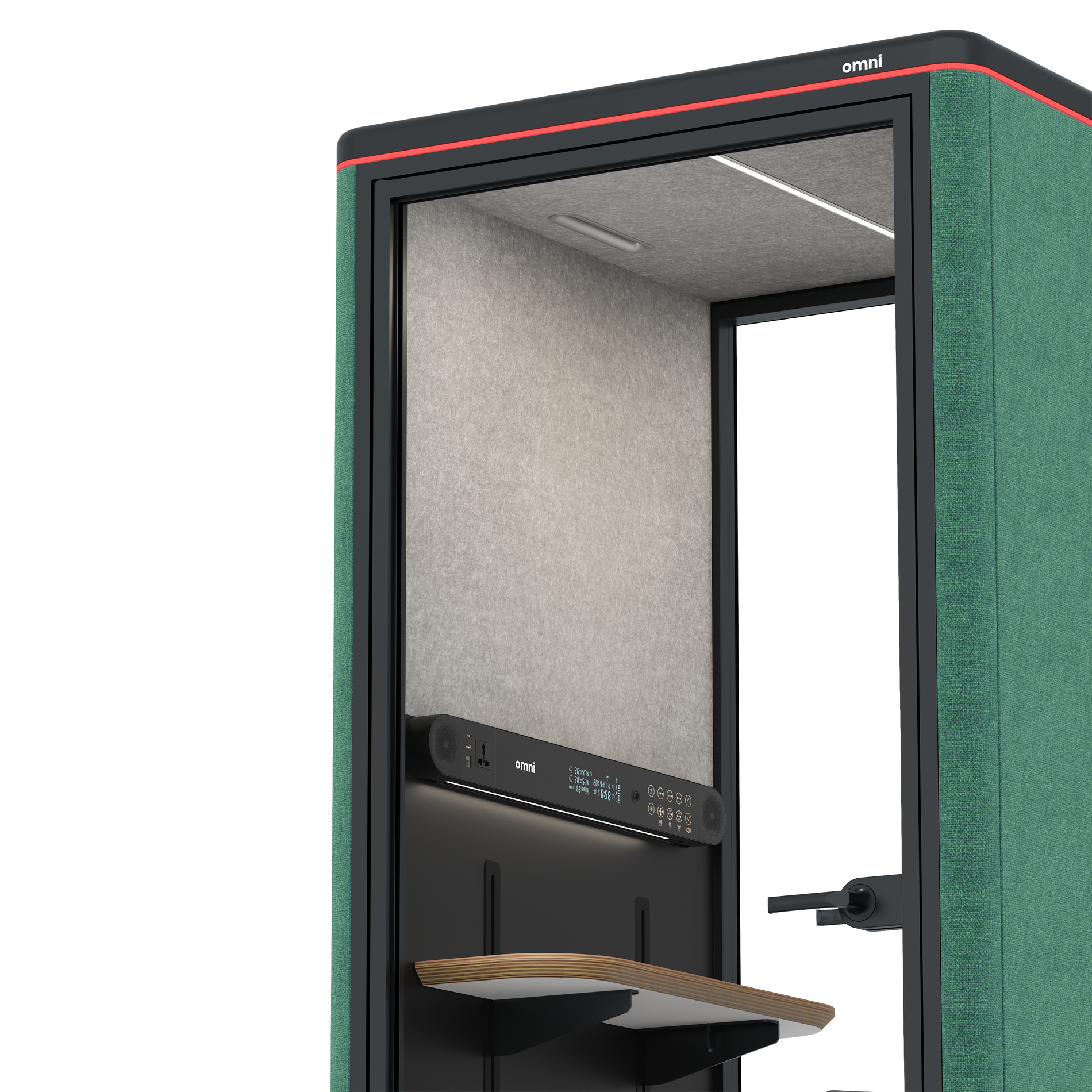 Omni OneAdjustable Device Shelf / Gabriel Medley Forest Green / #6d6c69