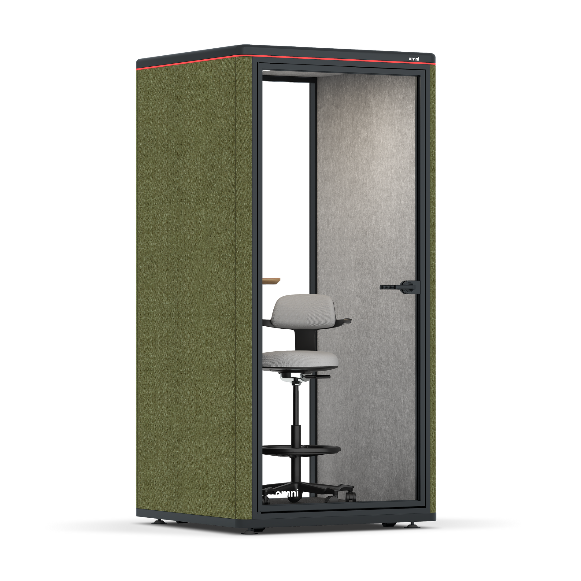 Omni One PlusAdjustable Device Shelf / Gabriel Medley Meadow Green / #615f5d