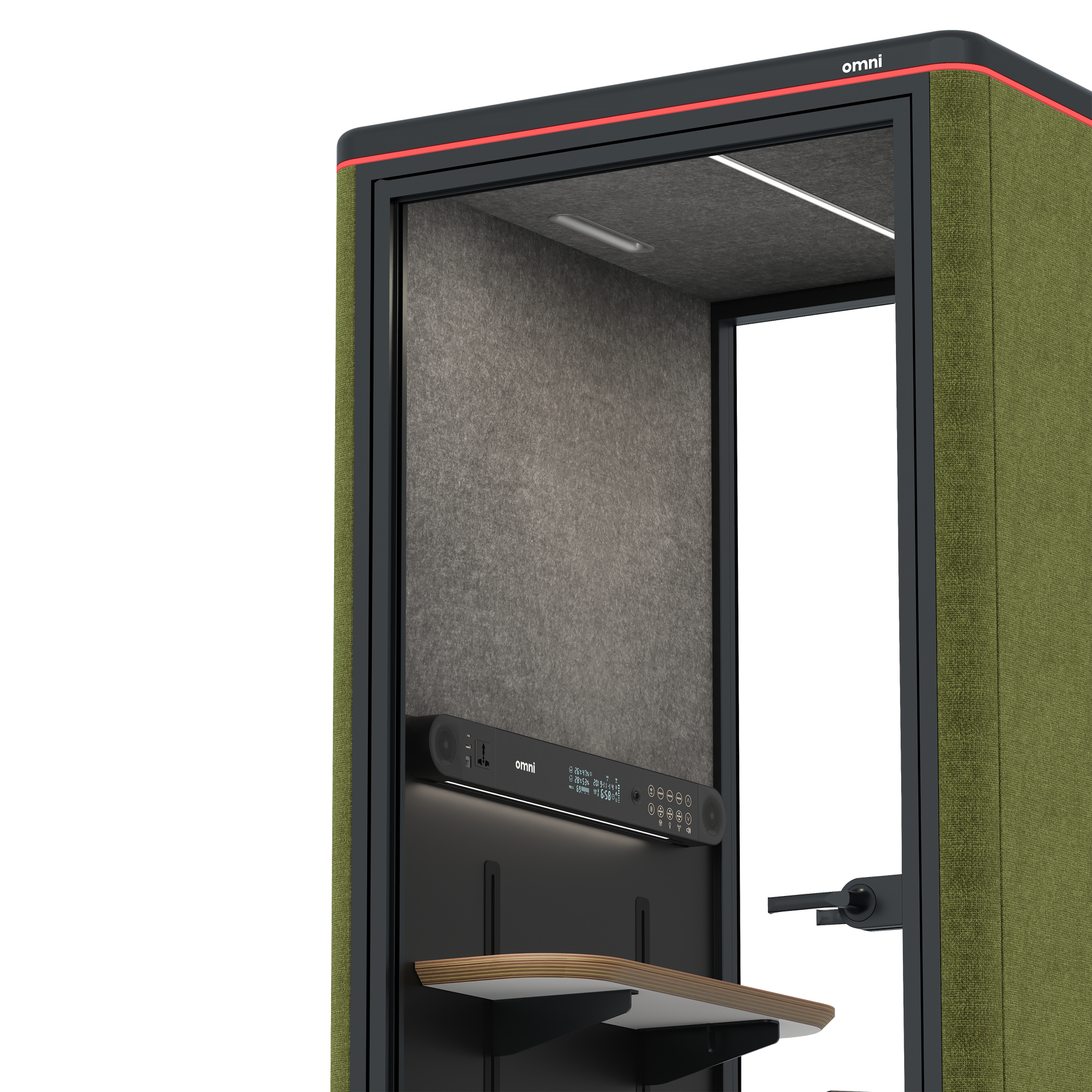 Omni OneAdjustable Device Shelf / Gabriel Medley Meadow Green / #615f5d