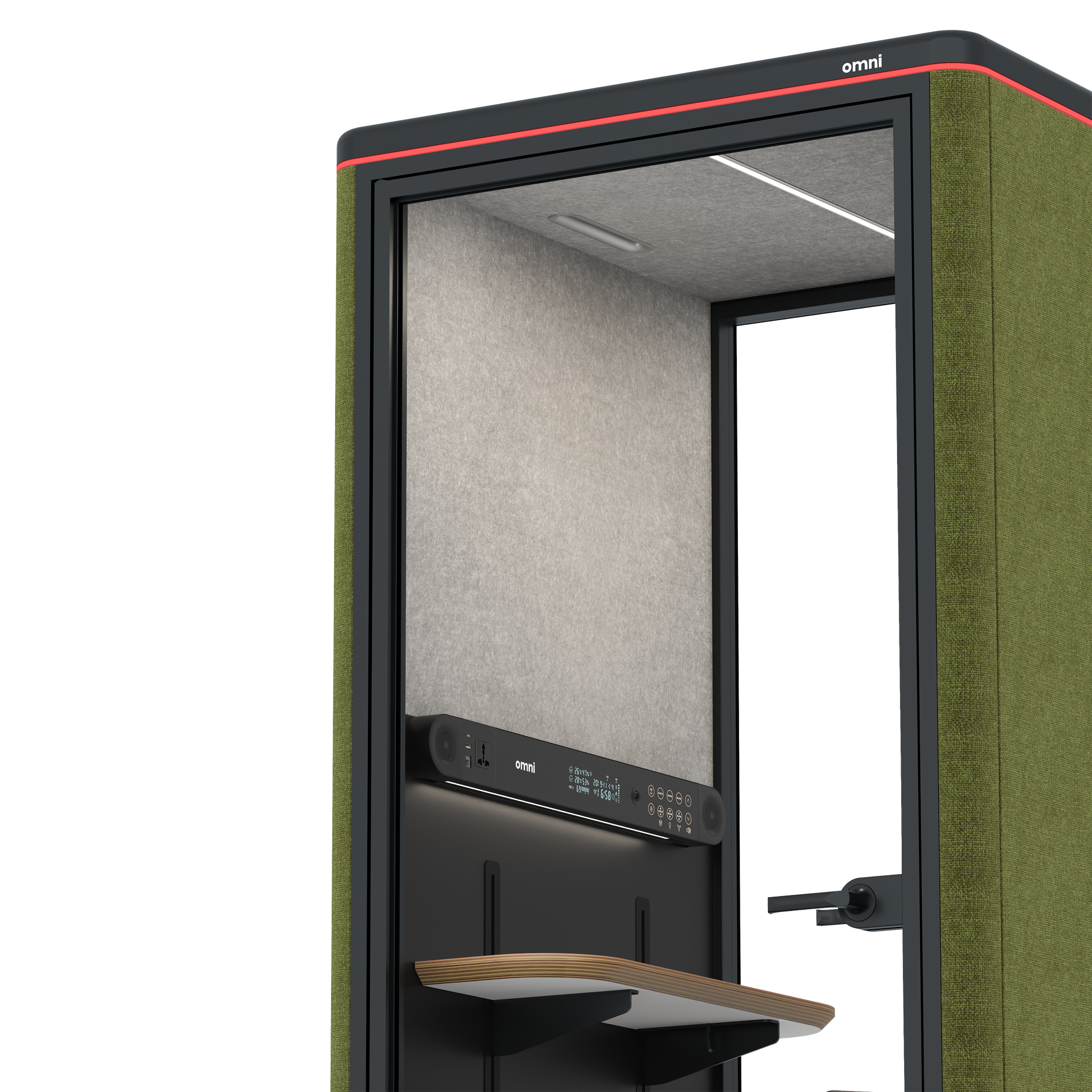 Omni OneAdjustable Device Shelf / Gabriel Medley Meadow Green / #6d6c69