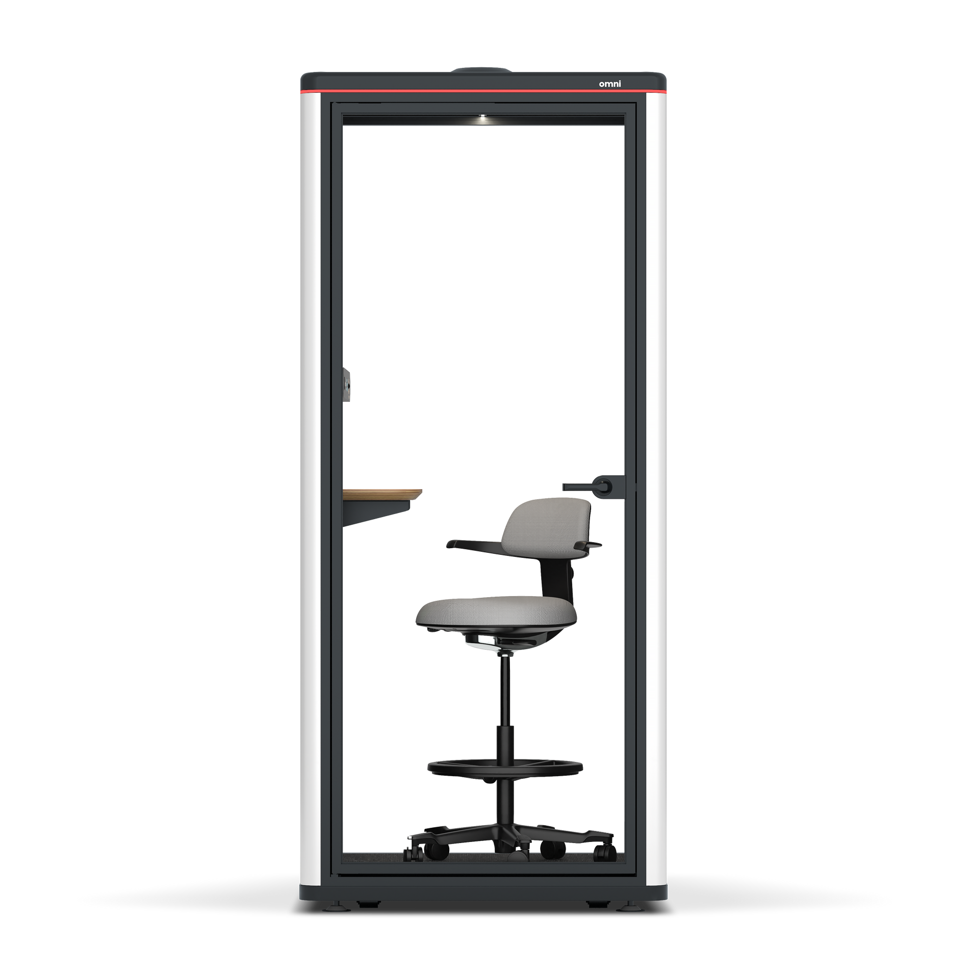 Omni OneAdjustable Device Shelf / WhiteRAL Pure White / #a18e7e