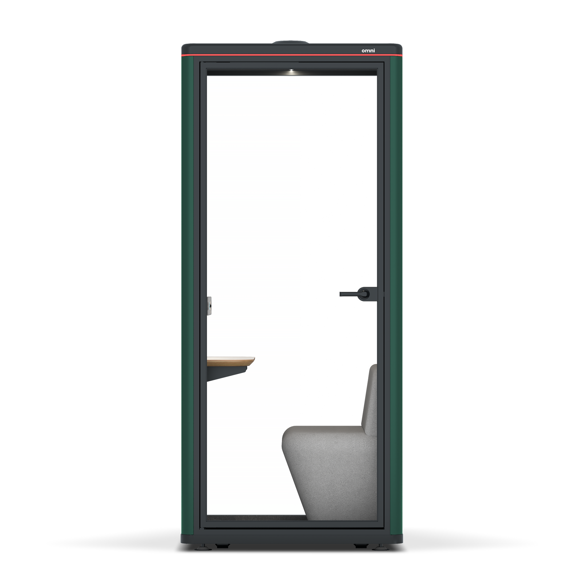 Omni OneCompact Sit-down / RAL Moss Green / Grey Corrugated