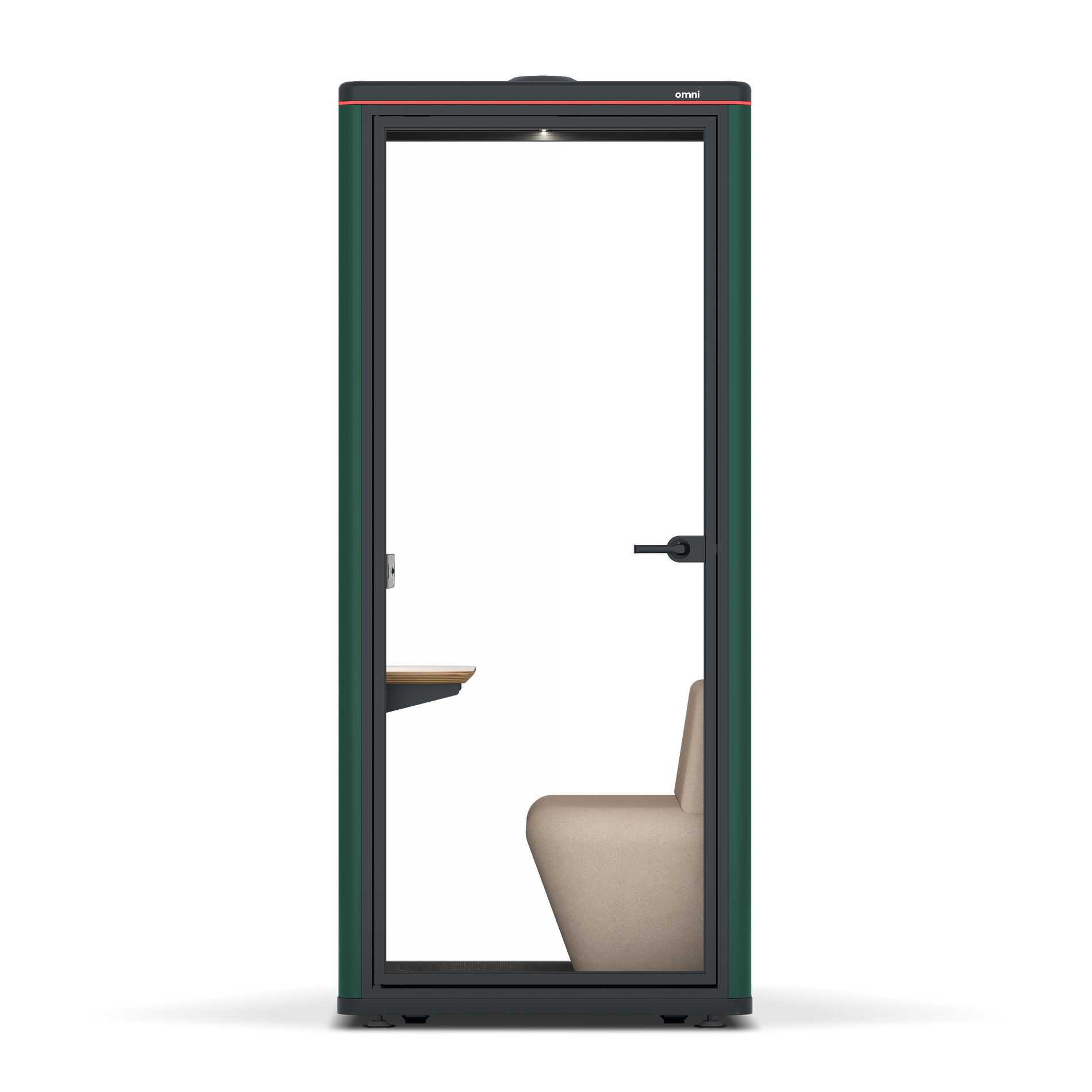 Omni OneCompact Sit-down / RAL Moss Green / Beige Corrugated
