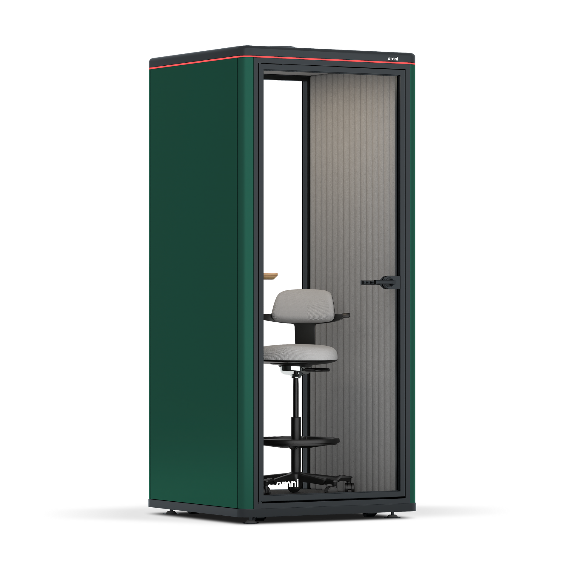 Omni OneStatic Device Shelf / RAL Moss Green / #a49f98