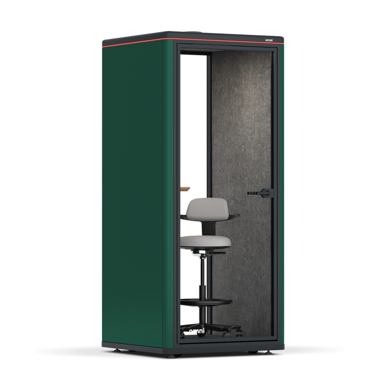 Omni OneStatic Device Shelf / RAL Moss Green / Dark Grey Pet Board