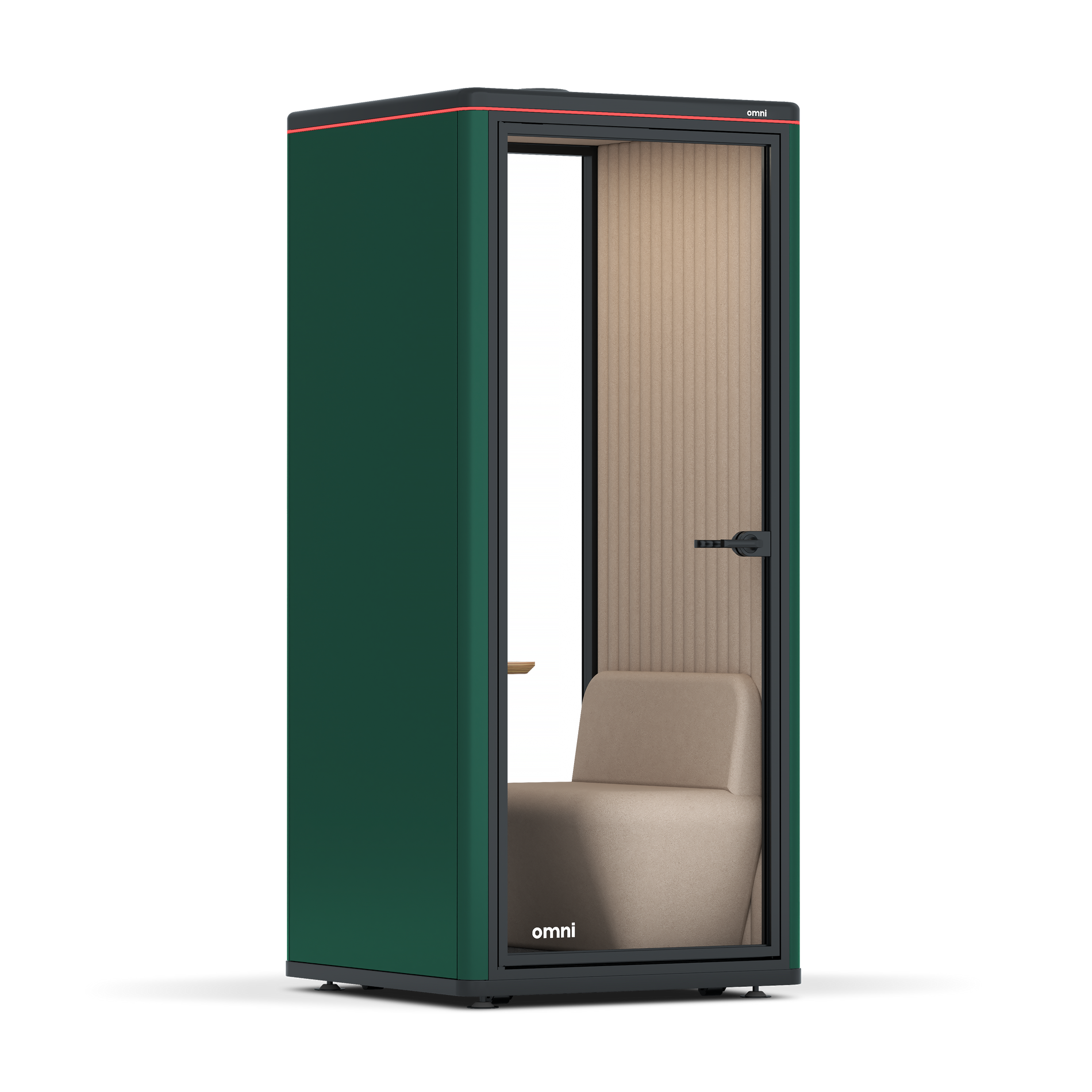 Omni OneCompact Sit-down / RAL Moss Green / Beige Corrugated