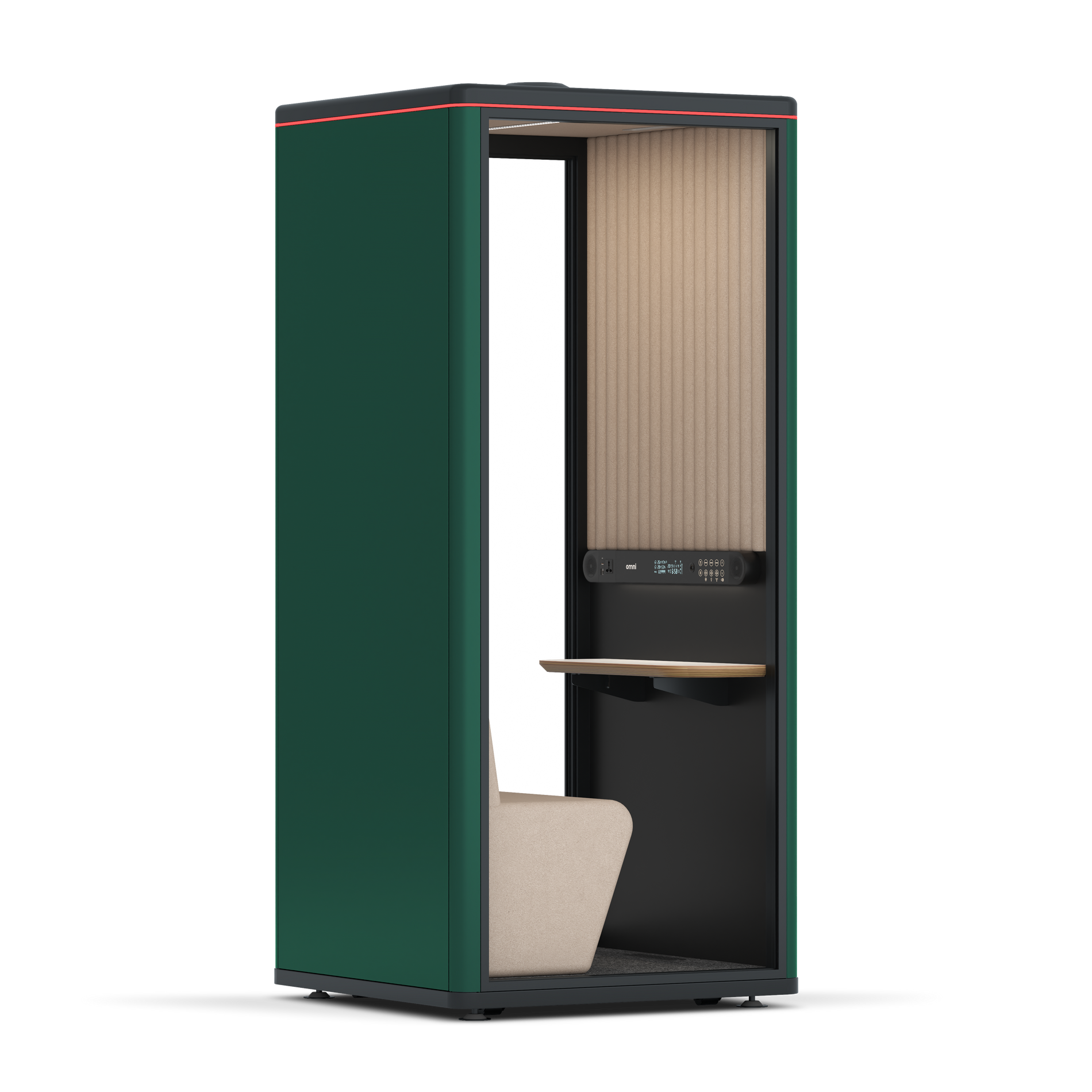 Omni OneCompact Sit-down / RAL Moss Green / Beige Corrugated