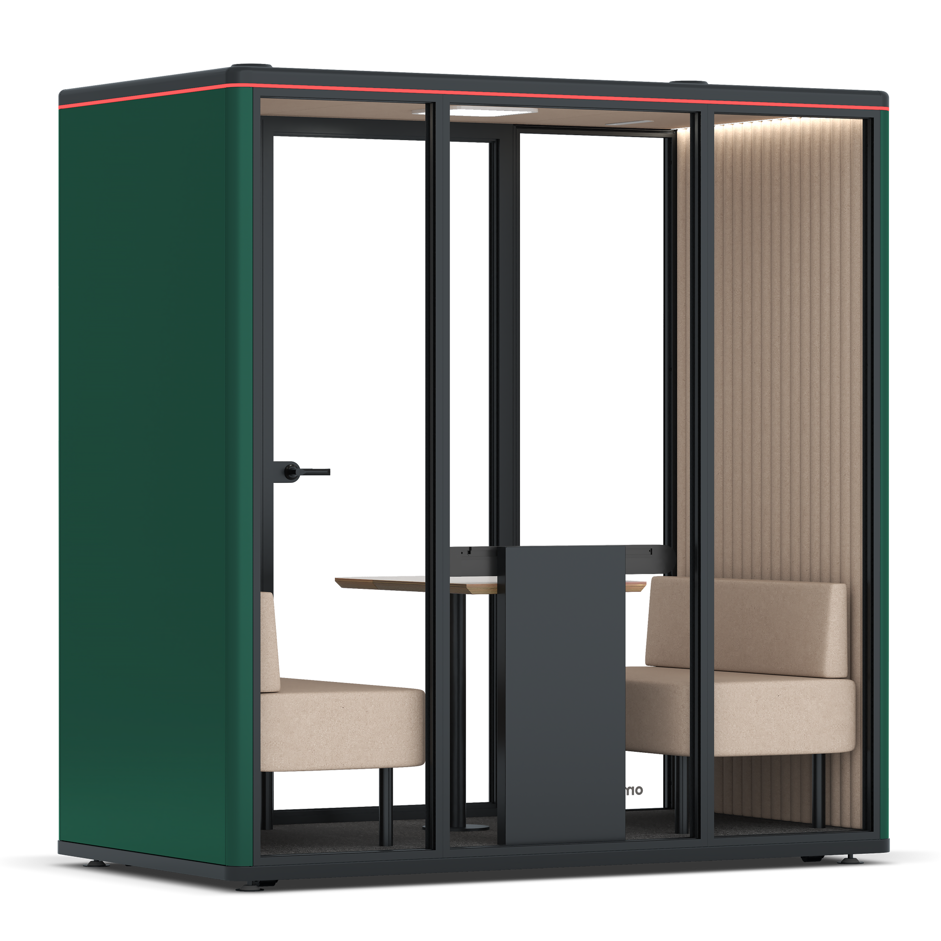 Omni DemiTable / RAL Moss Green / #a18e7e
