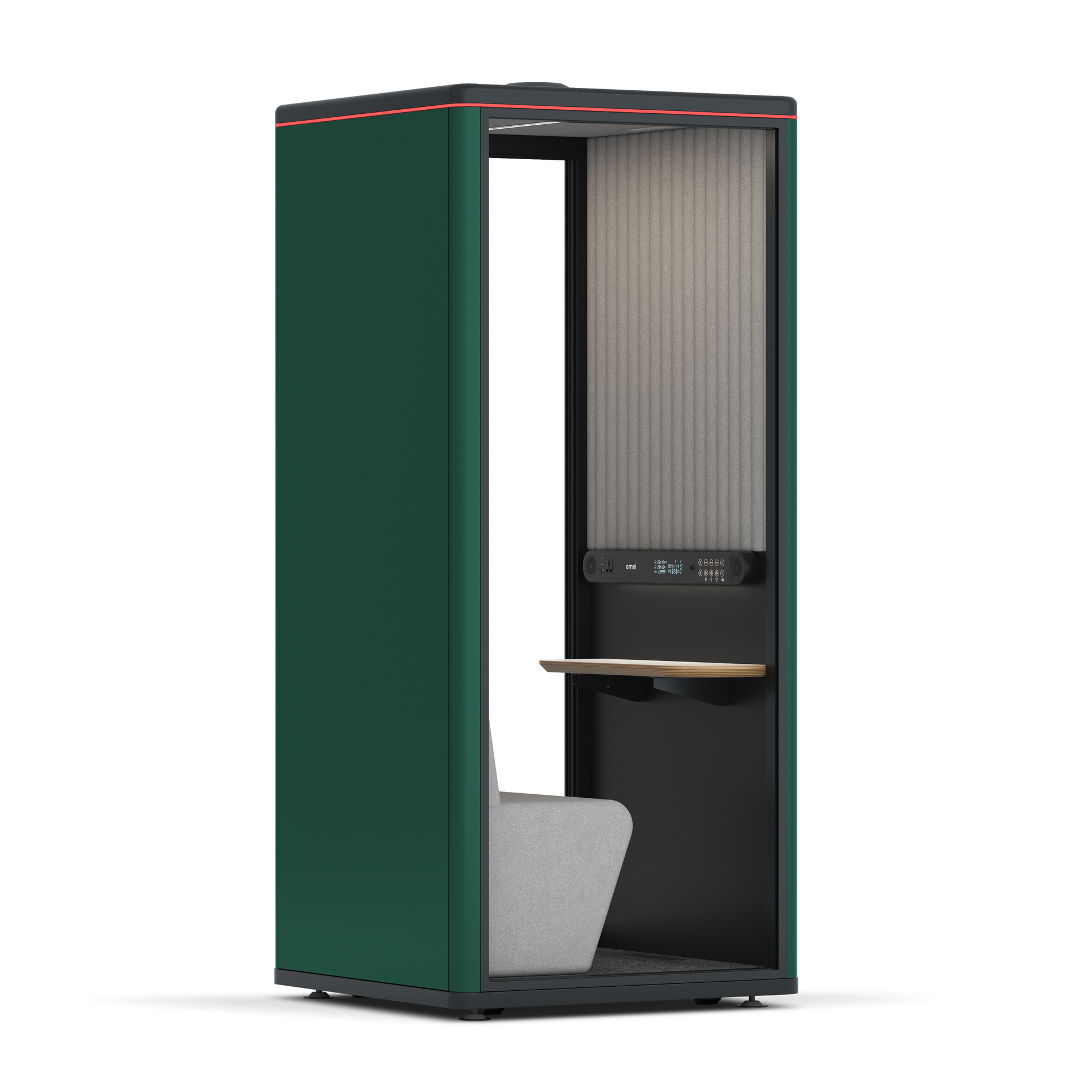 Omni OneCompact Sit-down / RAL Moss Green / Grey Corrugated