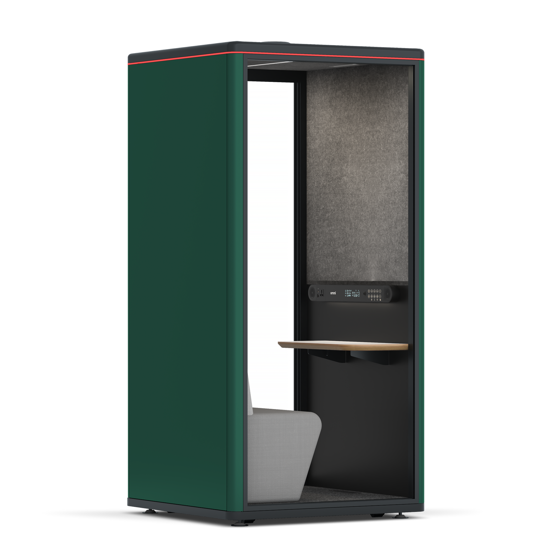 Omni One PlusPlus Sit-down / RAL Moss Green / Dark Grey Pet Board