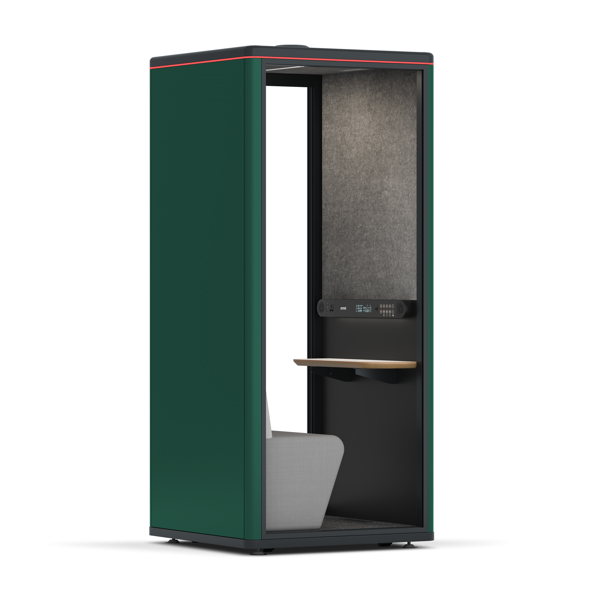 Omni OneCompact Sit-down / RAL Moss Green / Dark Grey Pet Board